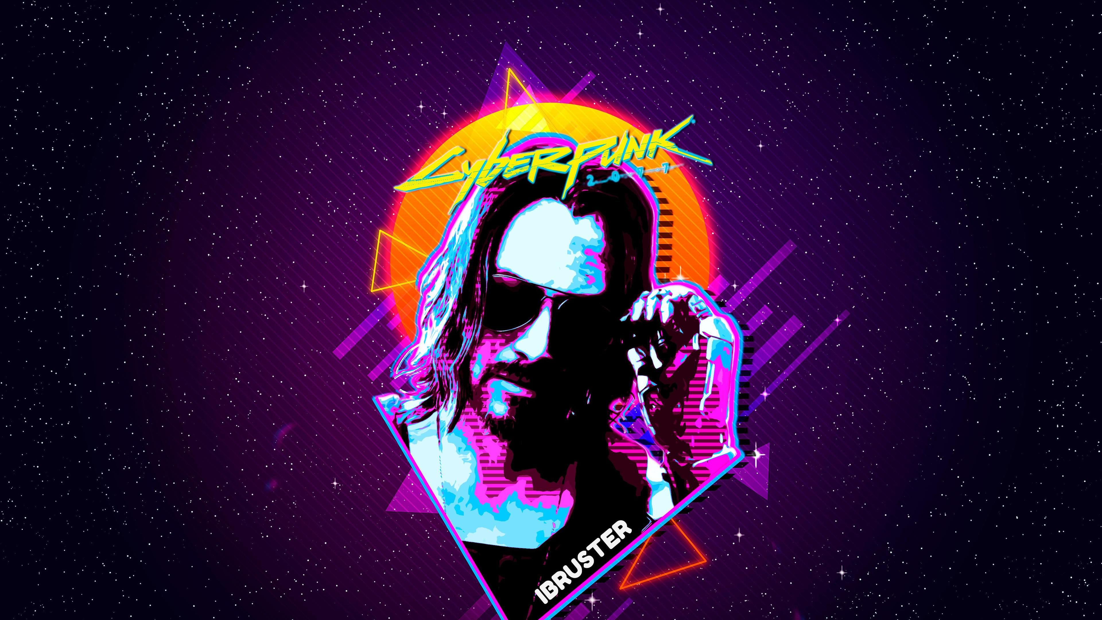 Cyberpunk 2077 X Keanu Reeves Fan Illustration Wallpapers