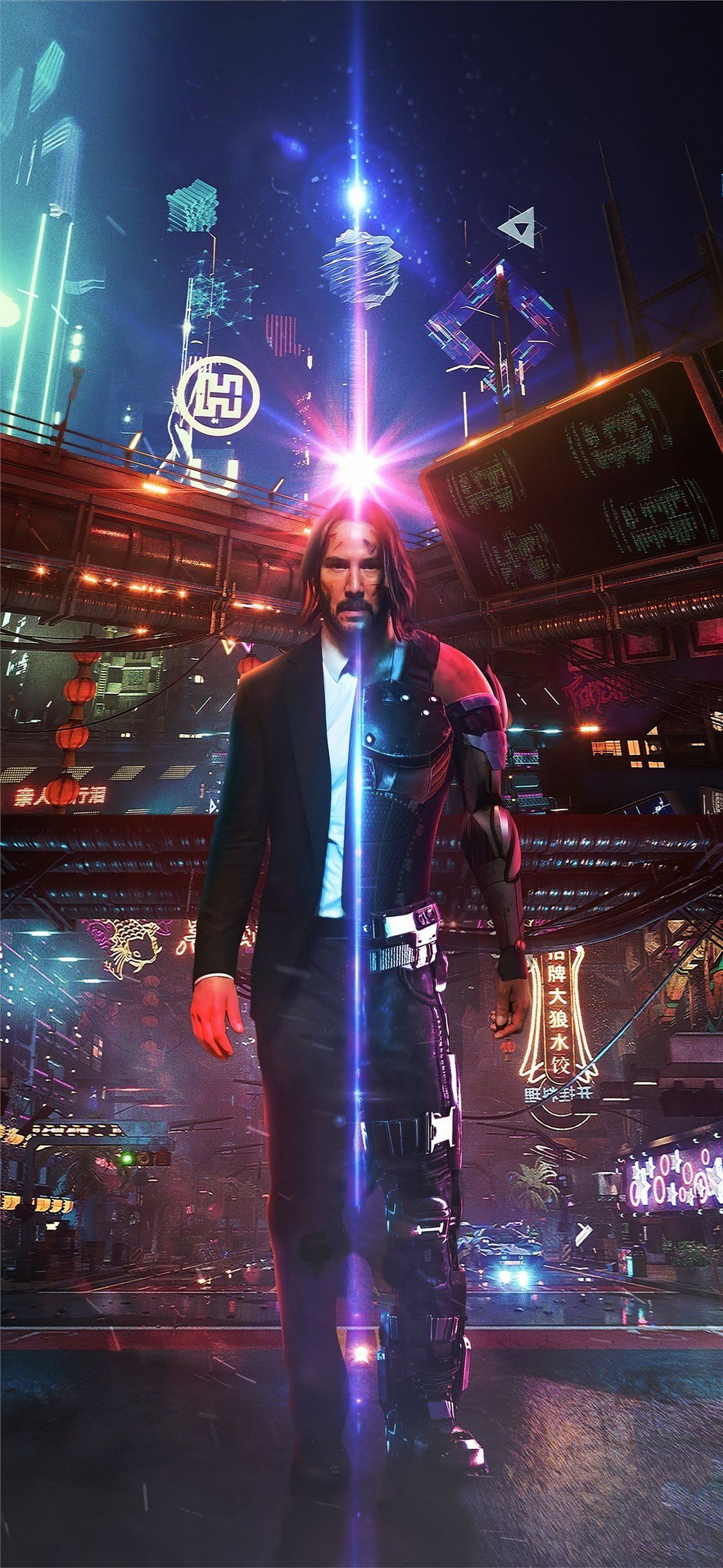 Cyberpunk 2077 X Keanu Reeves Fan Illustration Wallpapers