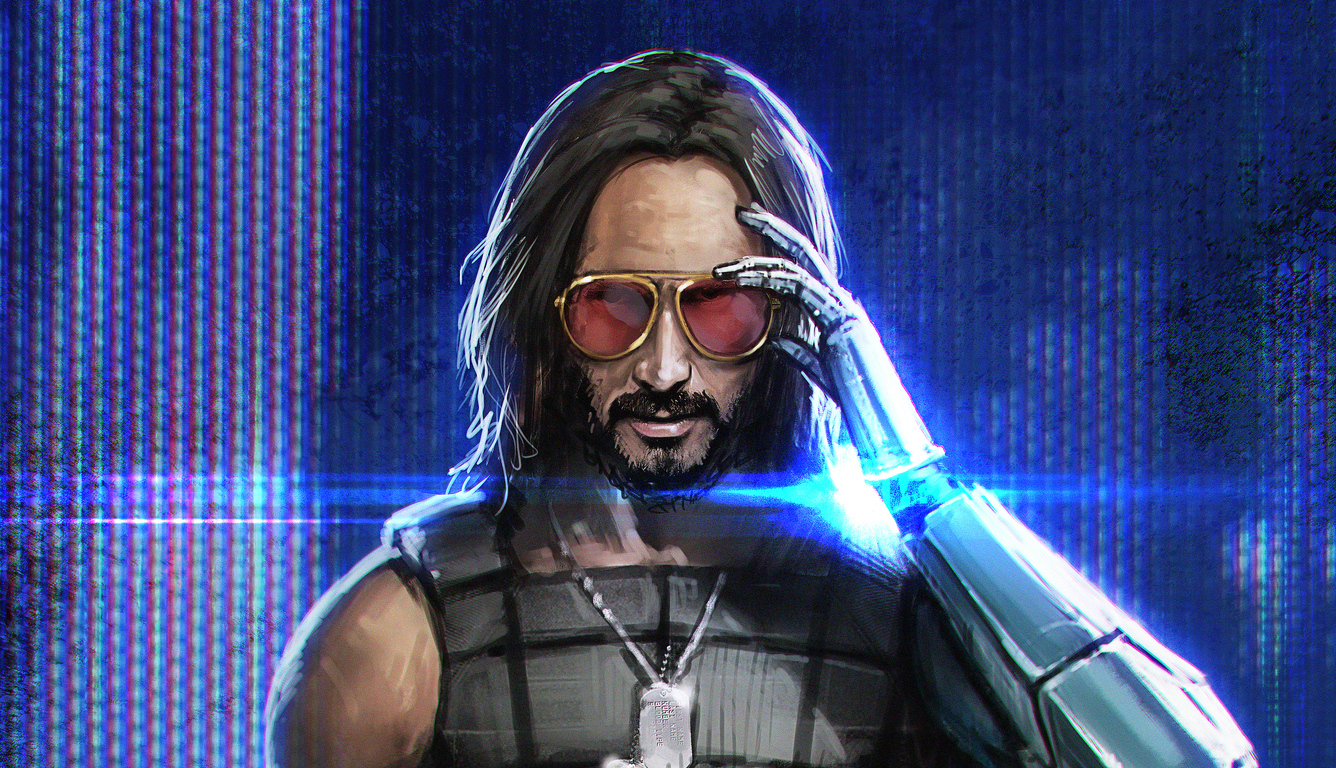 Cyberpunk 2077 X Keanu Reeves Fan Illustration Wallpapers