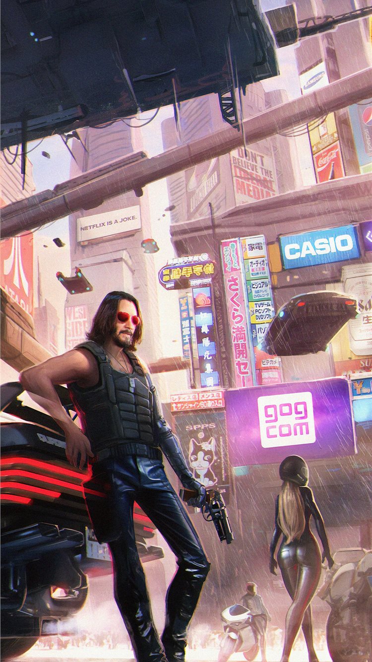 Cyberpunk 2077 X Keanu Reeves Fan Illustration Wallpapers