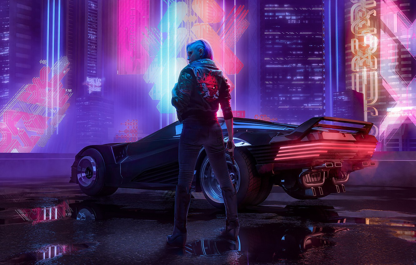 Cyberpunk Cool Cyborg  Neon Art Wallpapers