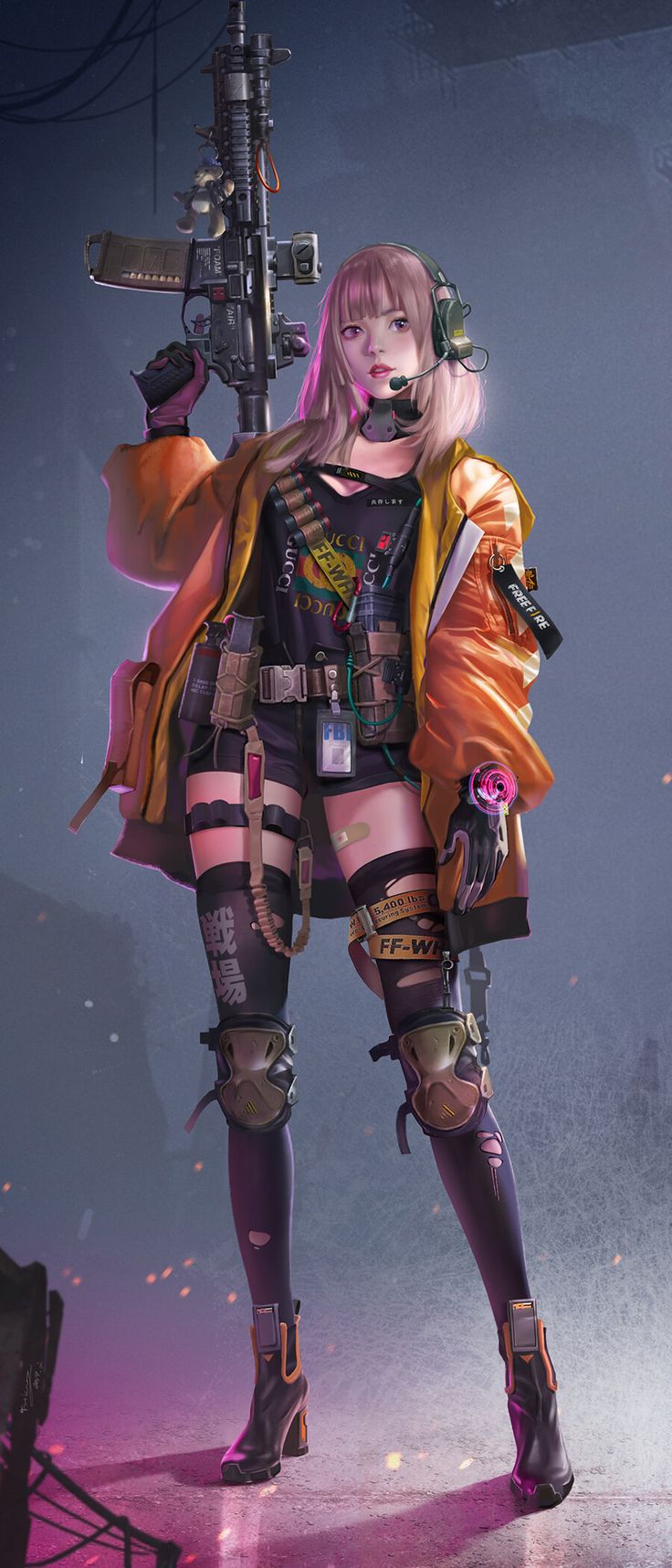 Cyberpunk Girl Beast Wallpapers