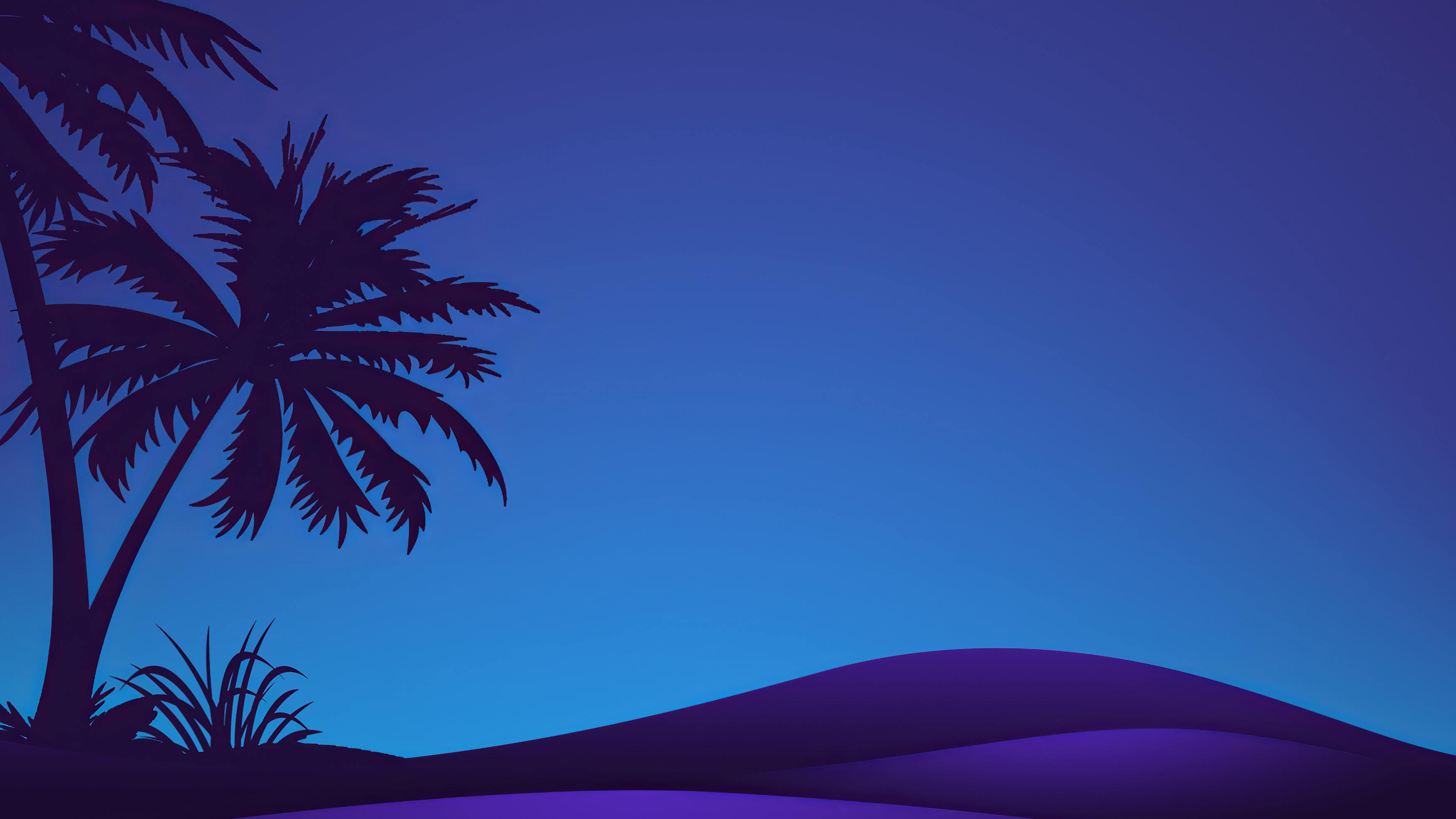 Desert 4K Night Illustration Wallpapers