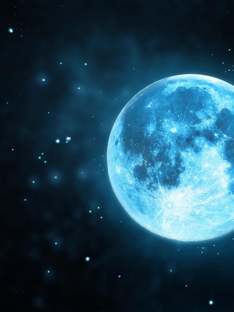 Distorted Moon Reflection Wallpapers