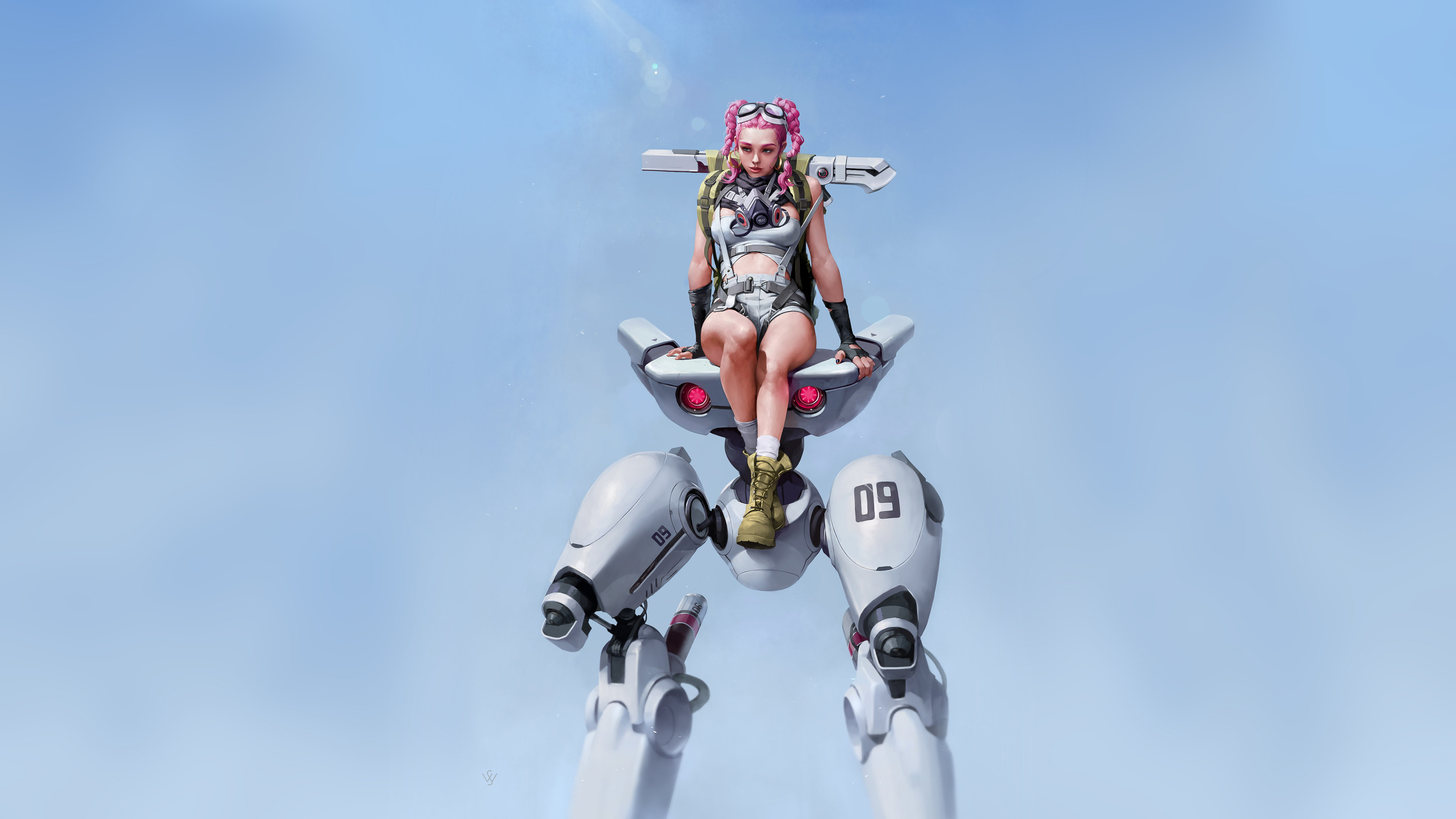 Droid Girl New Cyberpunk Art Wallpapers