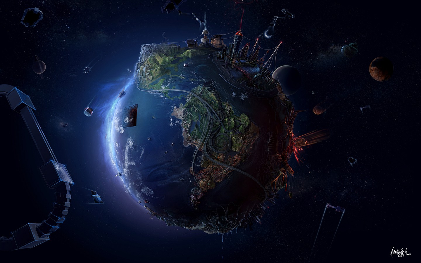 Earth Digital Artwork Wallpapers