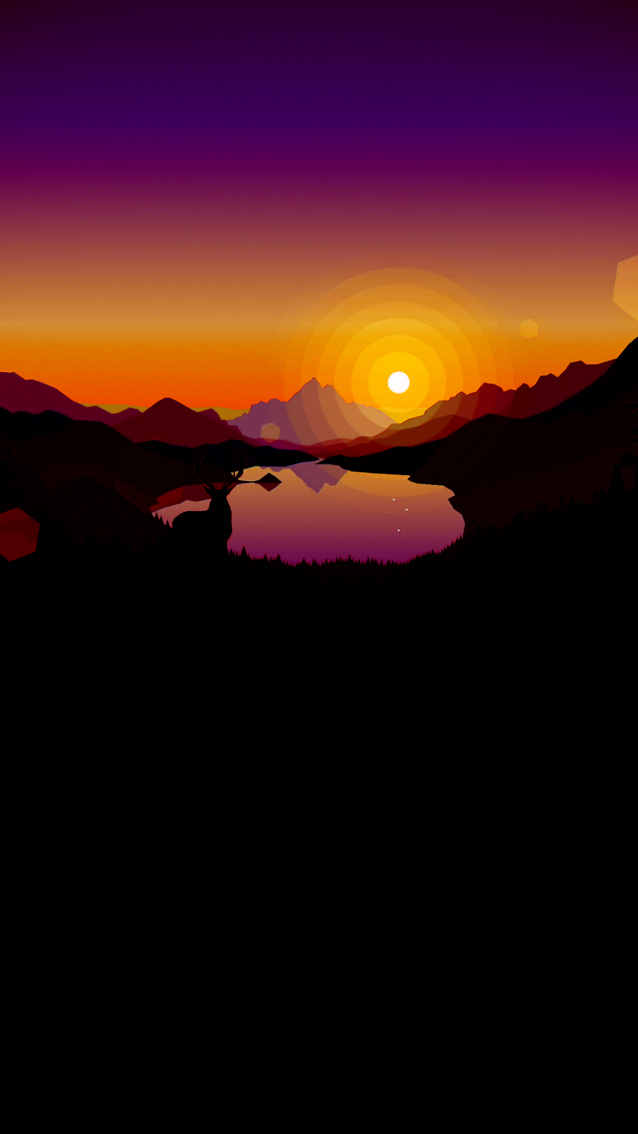 Evening Sunset Mountains Firewatch Drawing Wallpapers