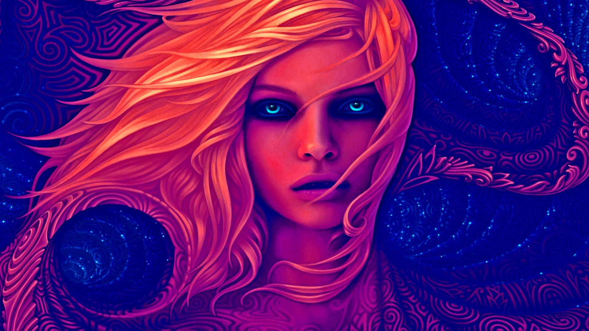 Female Face Art Wallpapers