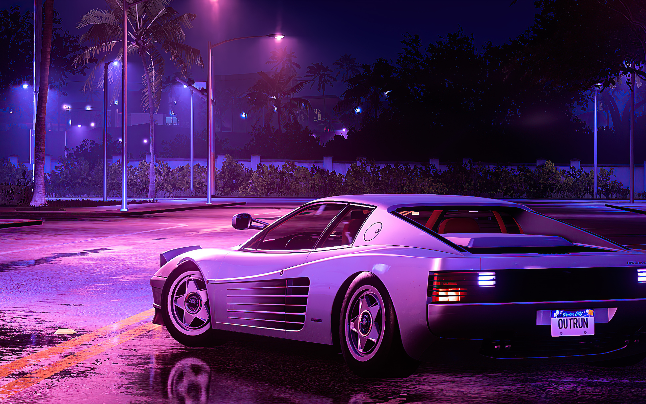 Ferrari Testarossa Sunrise Wallpapers