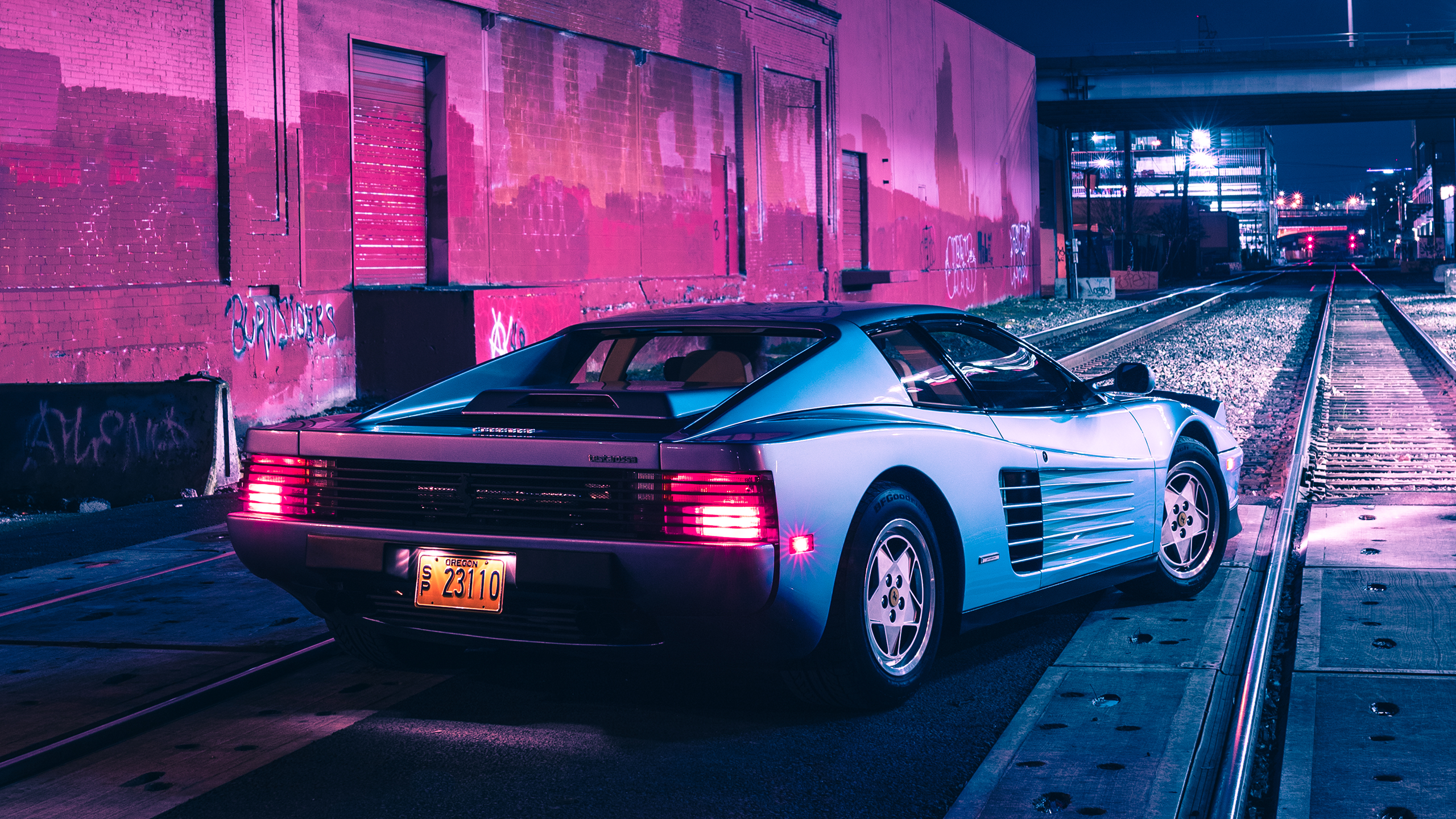 Ferrari Testarossa Sunrise Wallpapers