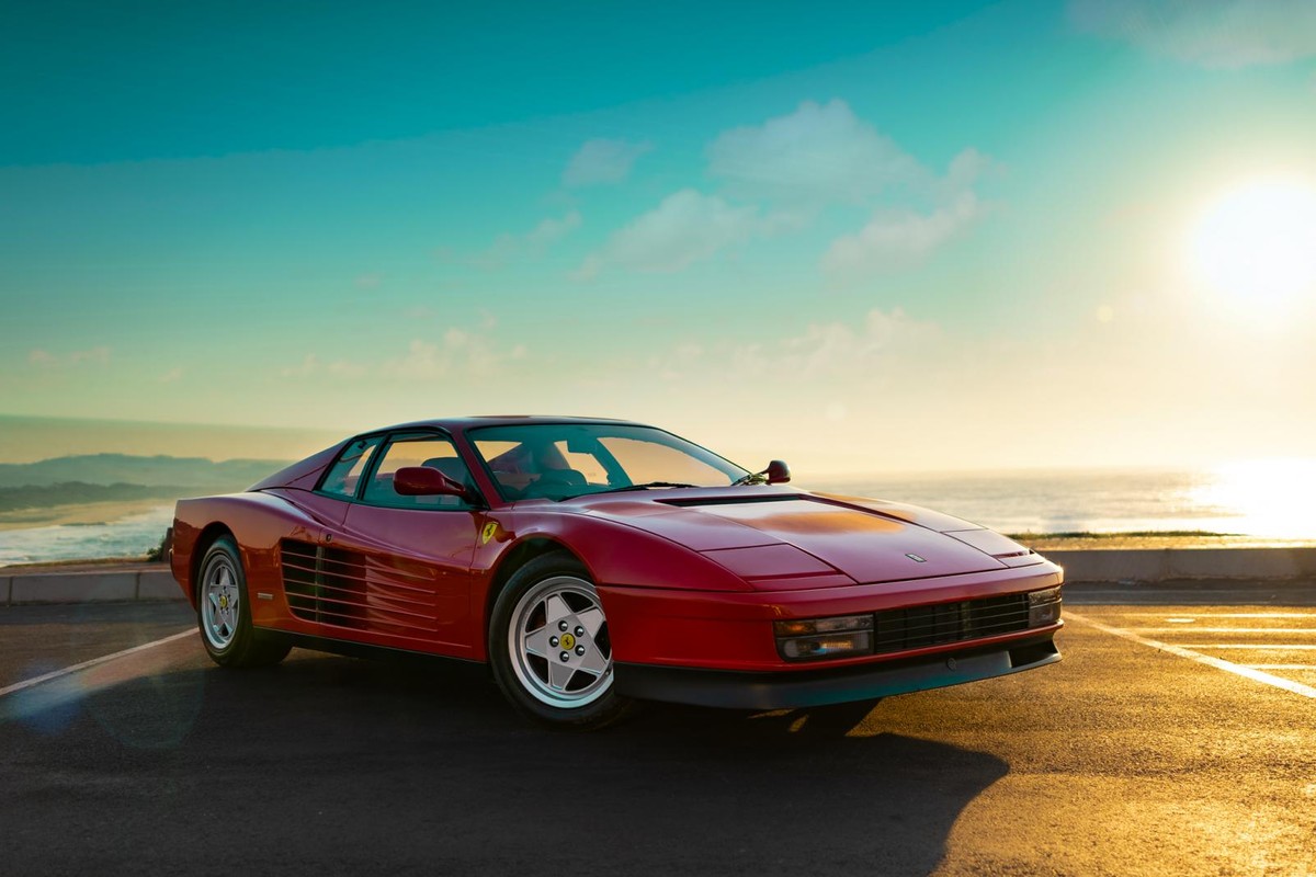 Ferrari Testarossa Sunrise Wallpapers