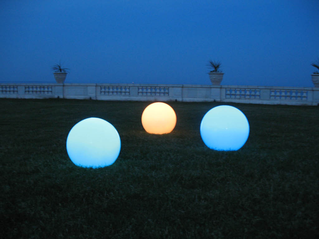 Floating Spheres Of Light Wallpapers