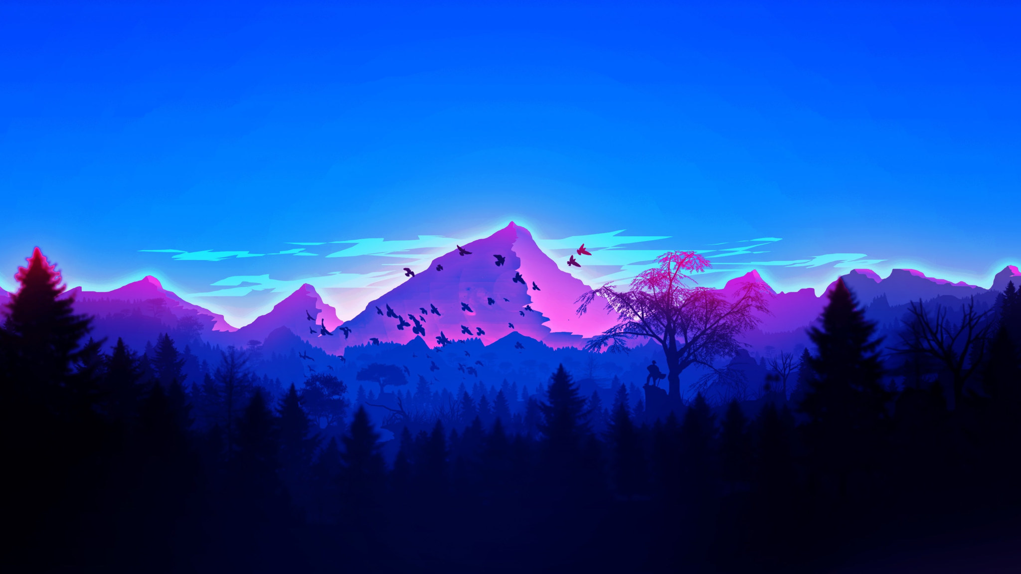 Forest Mountain Artistic Wallpapers