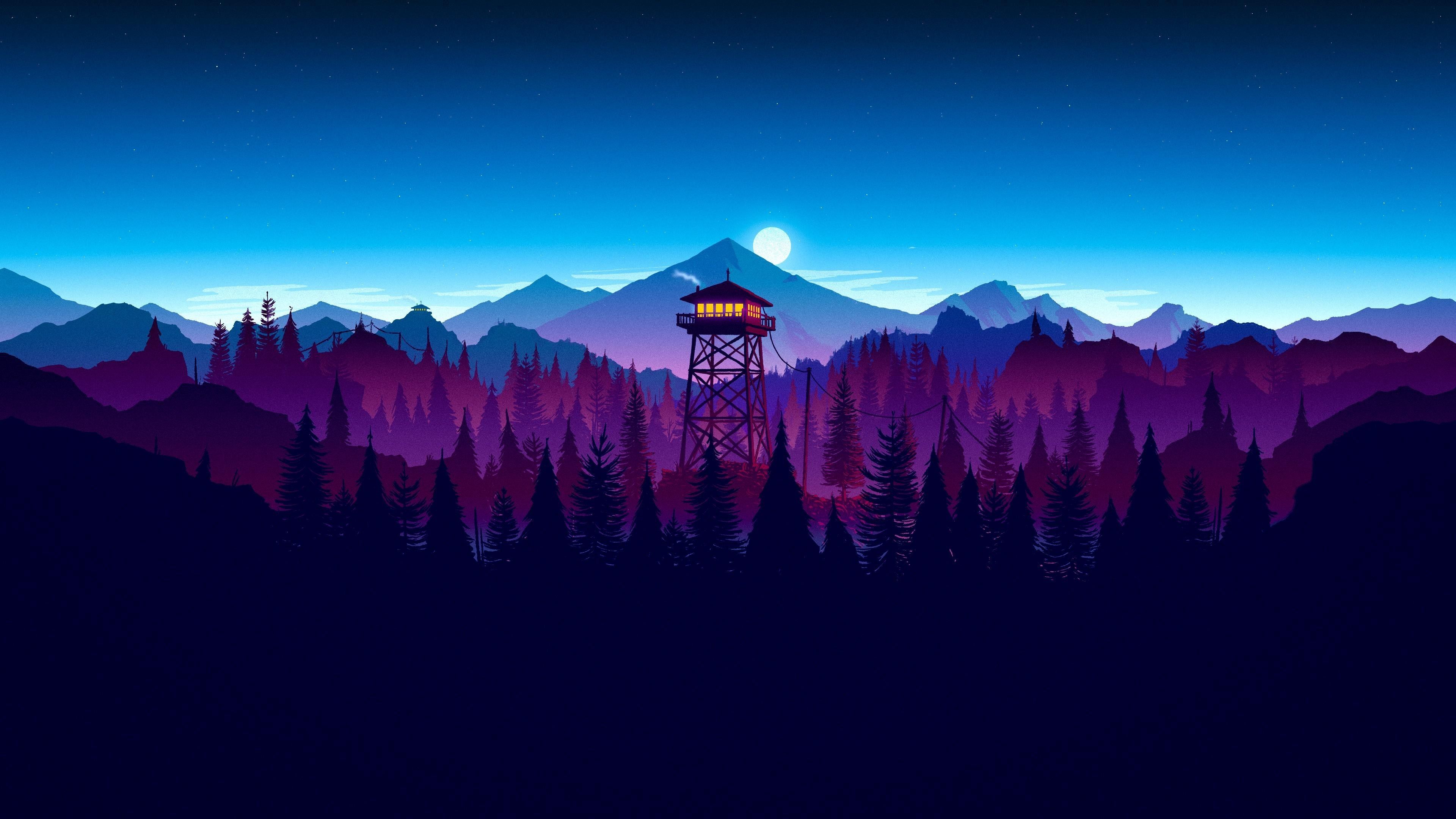 Forest Mountain Artistic Wallpapers