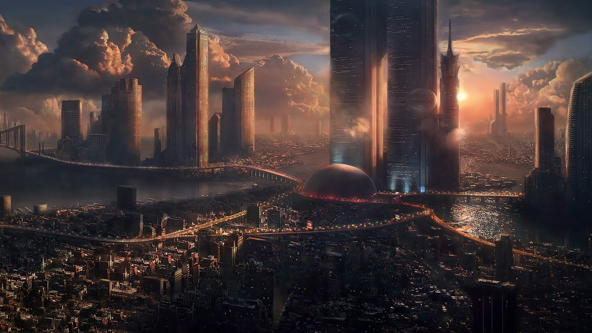 Futuristic Cityscape Wallpapers