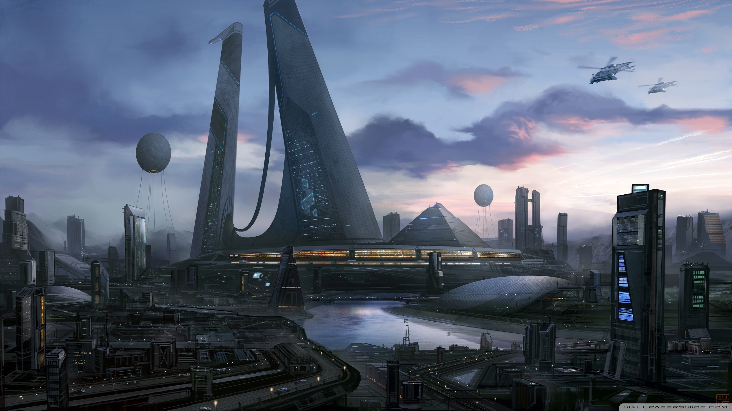 Futuristic Cityscape Wallpapers