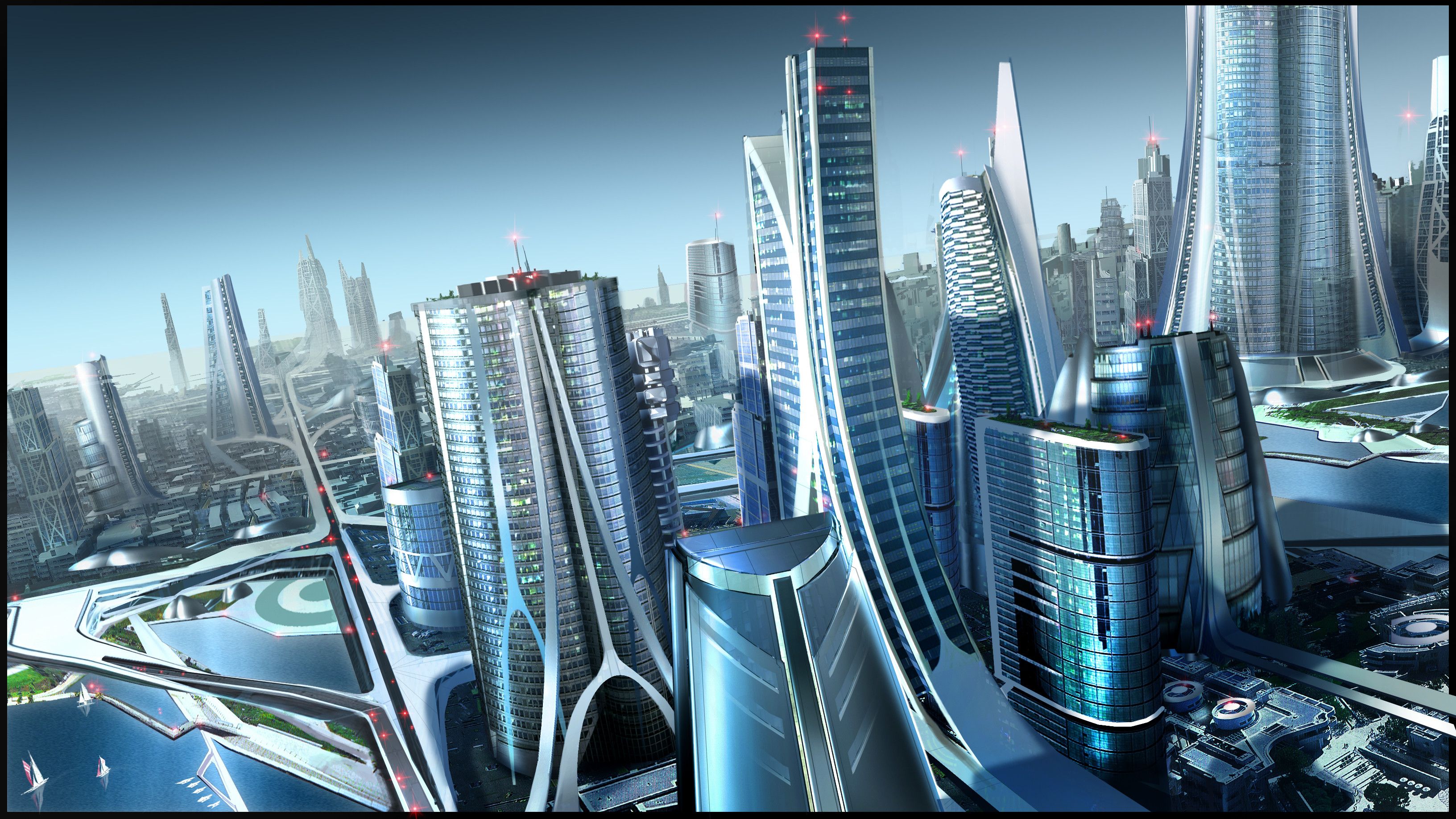 Futuristic Cityscape Wallpapers