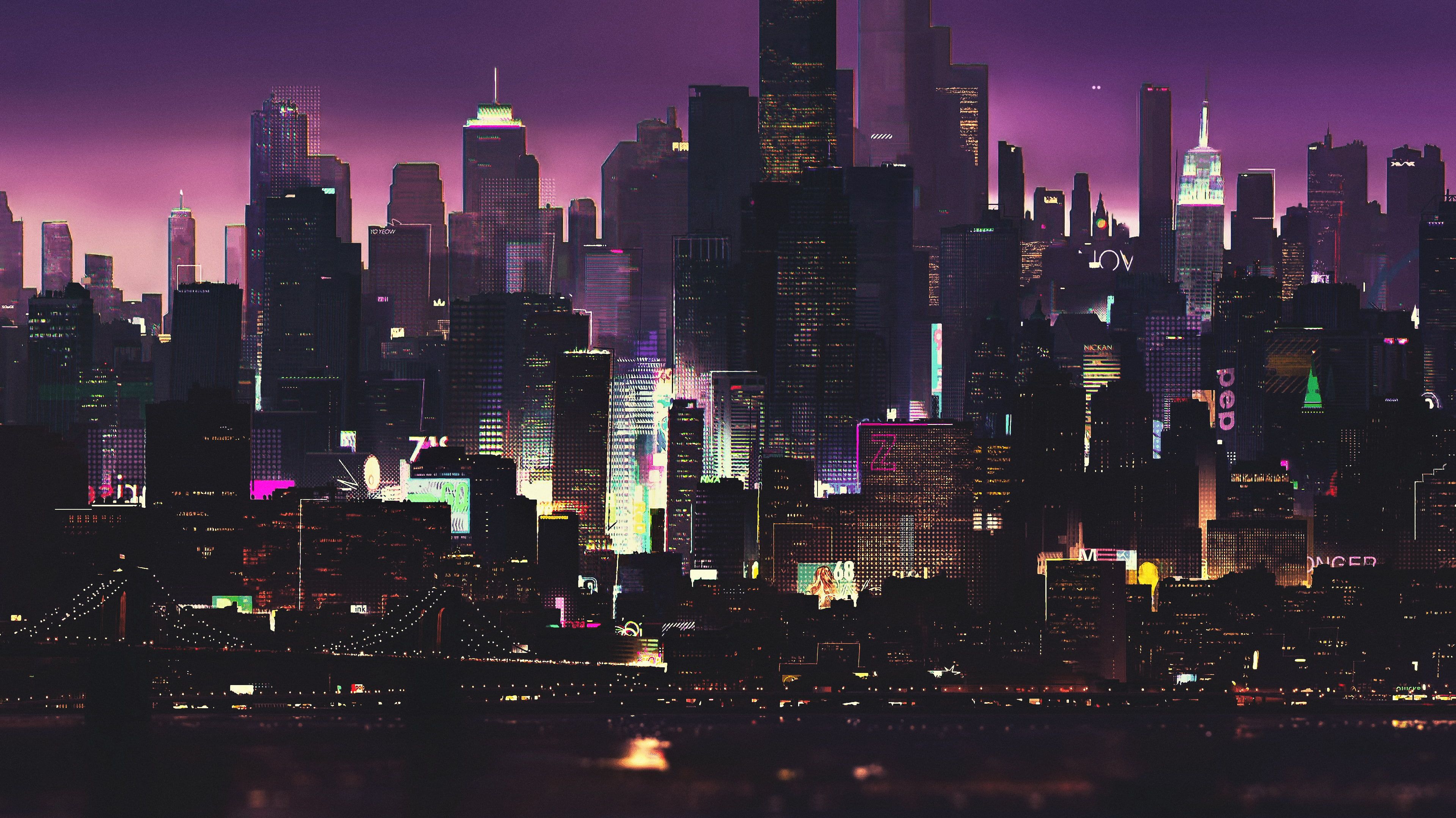 Futuristic Cityscape 4K Art Wallpapers