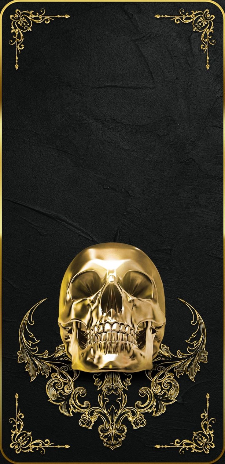 Golden Skull Wallpapers