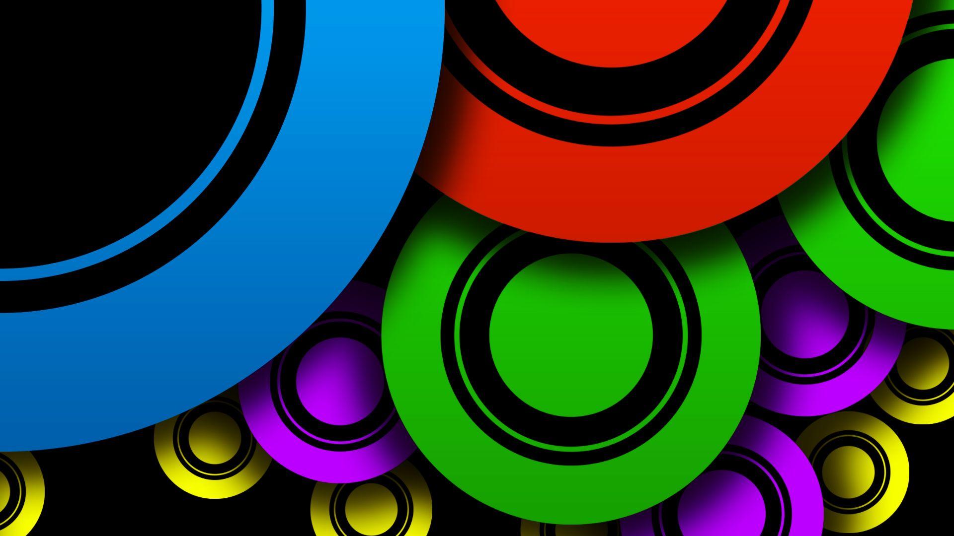 Gradient Colorful Circle Wallpapers