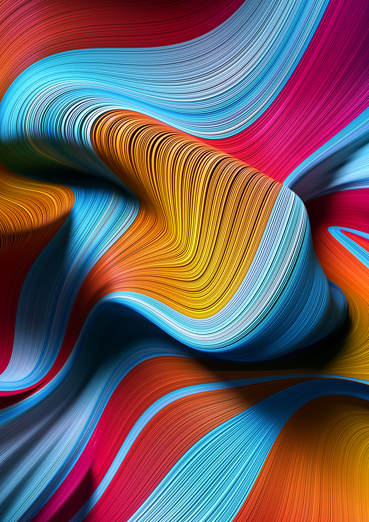 Gradient Flow Lines Wallpapers