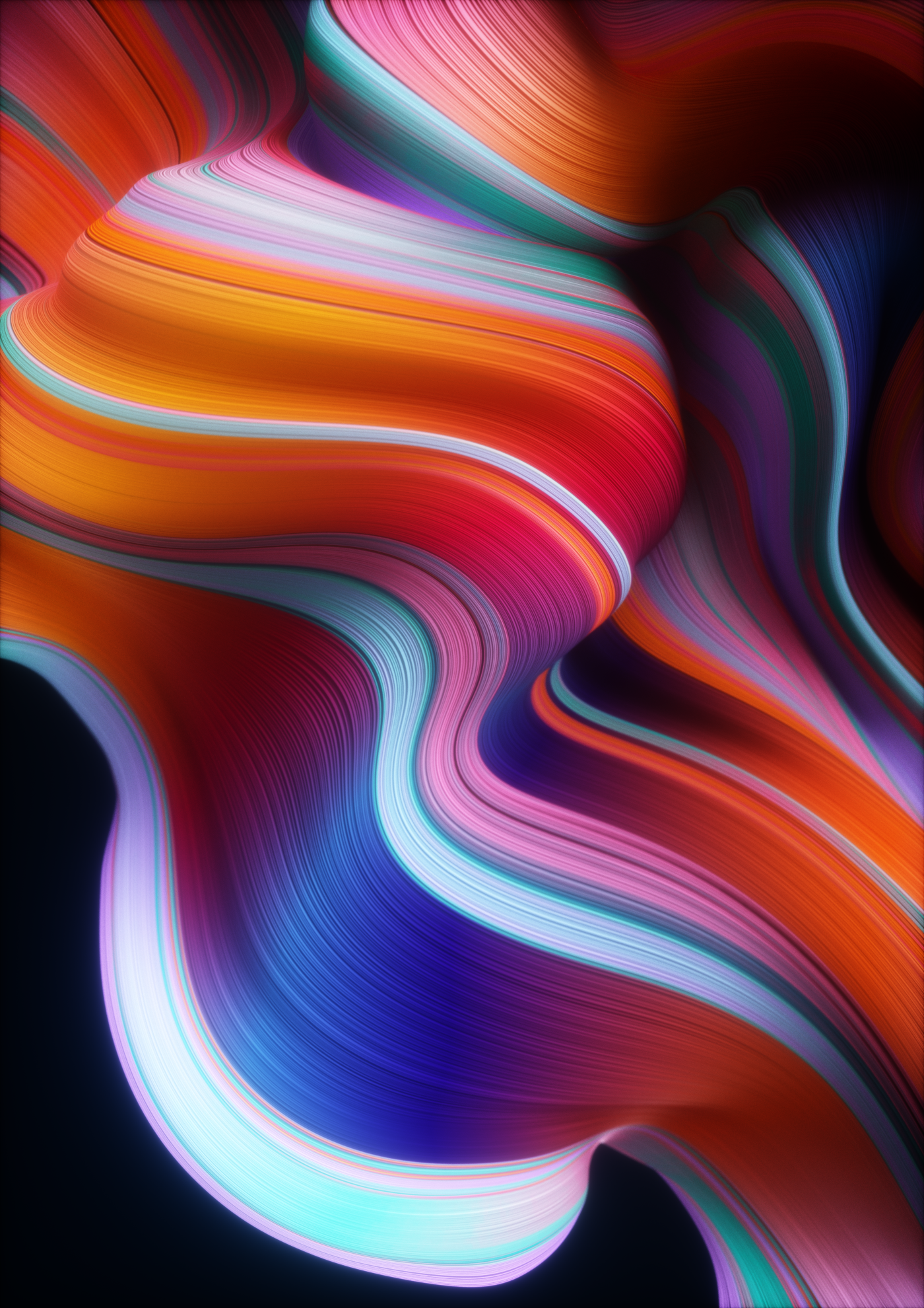 Gradient Flow Lines Wallpapers