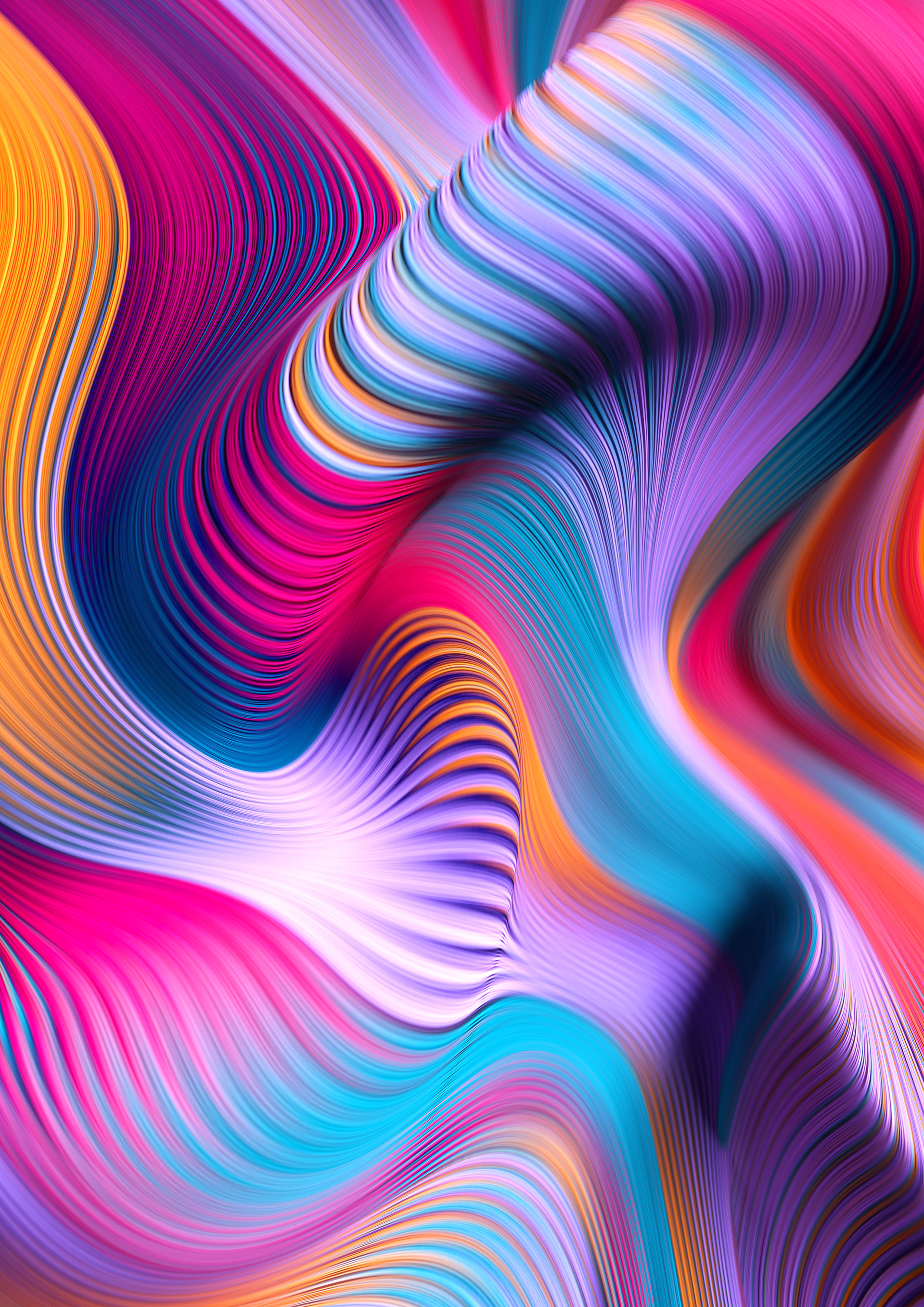 Gradient Flow Lines Wallpapers