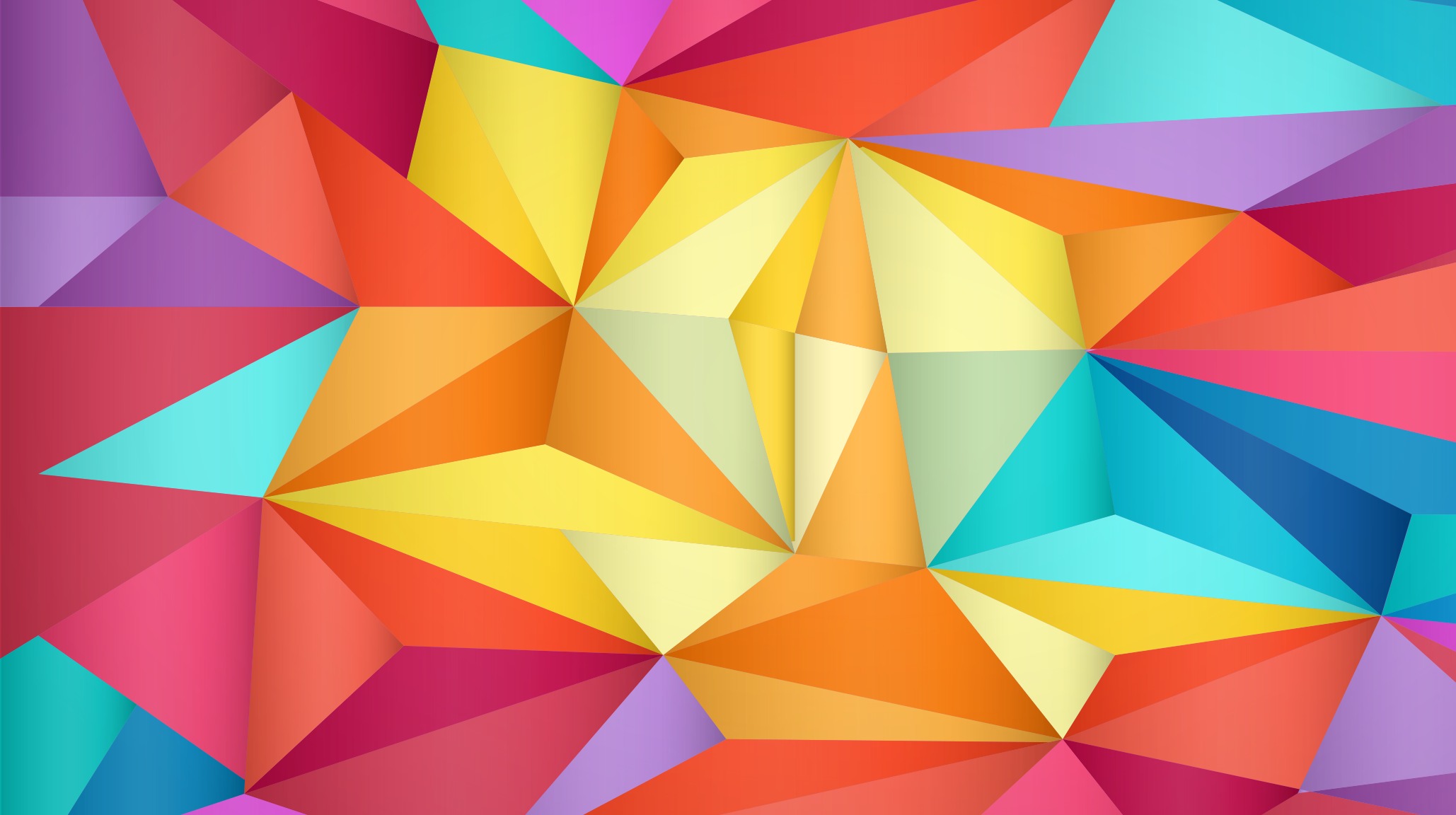 Gradient Triangle Colors Wallpapers