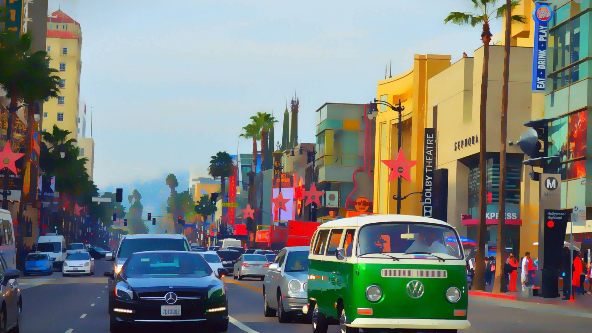 Hollywood Boulevard Art Wallpapers