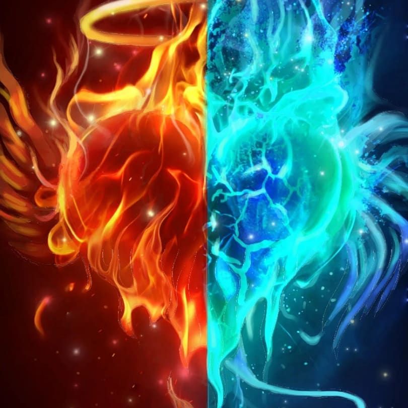 Ice And Fire Love Wallpapers