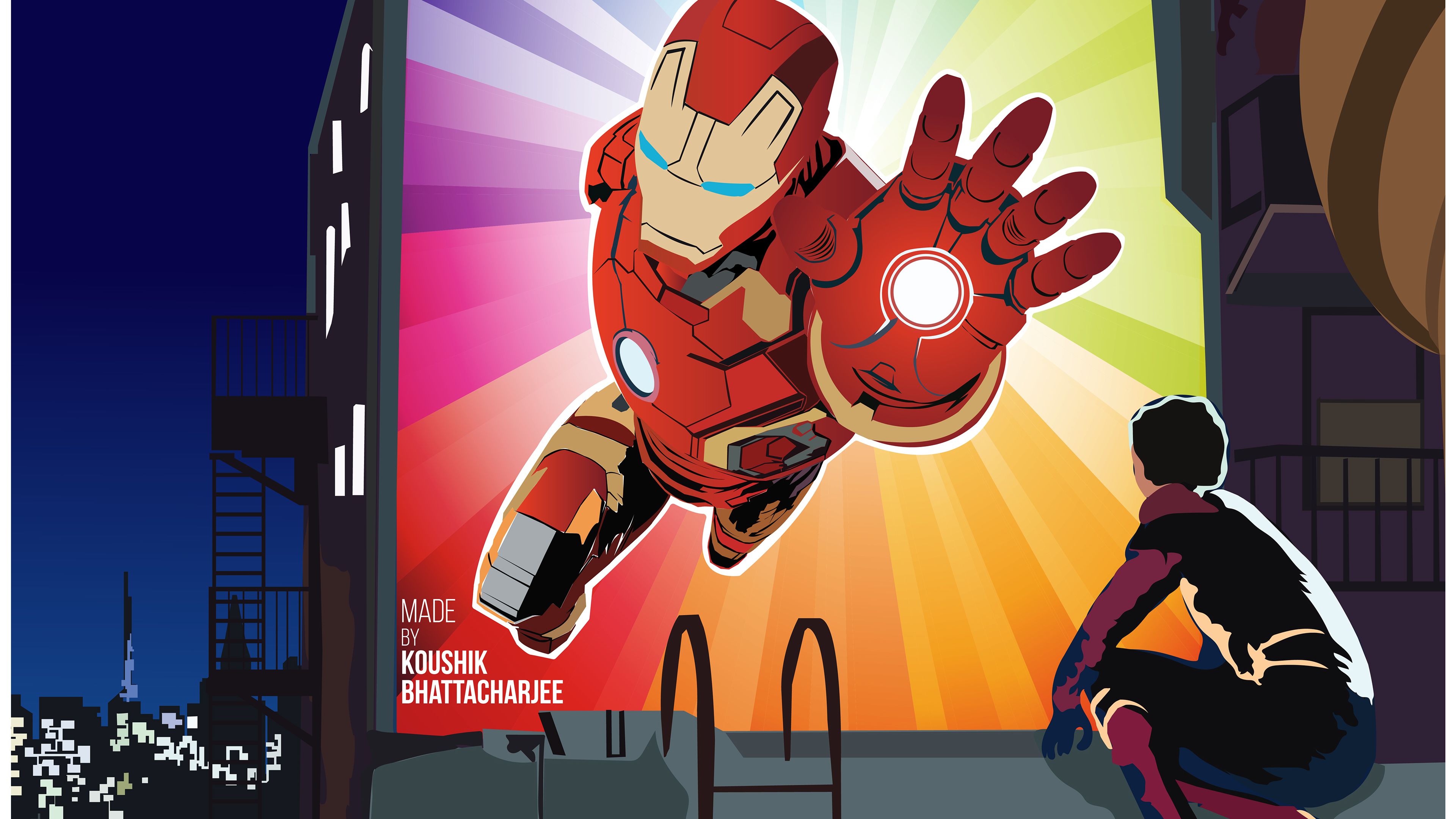 Iron Man And Spiderman Last Scene Art Wallpapers