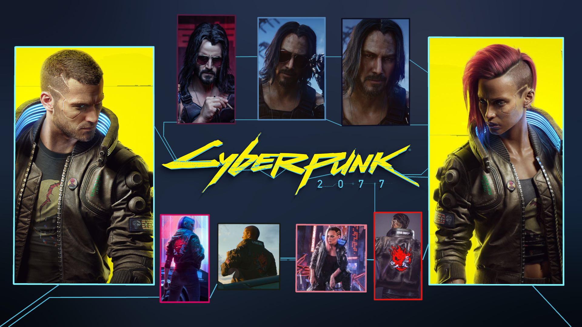 Keanu Reeves Cyberpunk 2077 Art Wallpapers