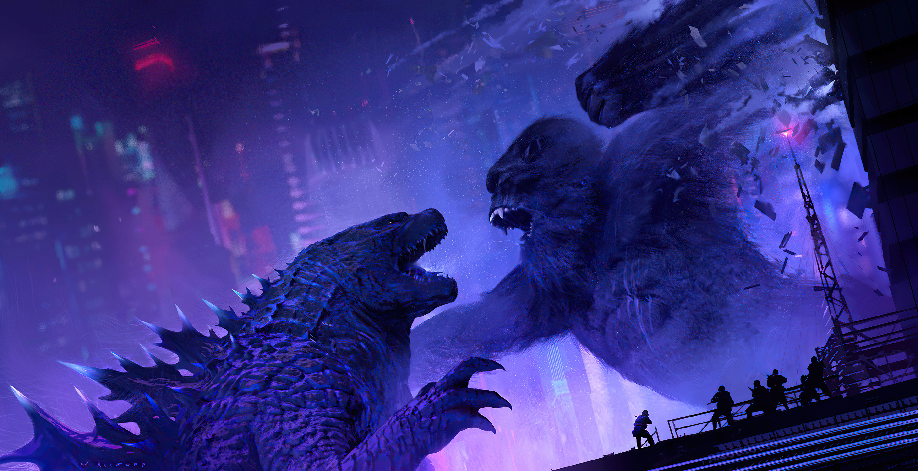 King Kong Vs Godzilla Artwork Wallpapers