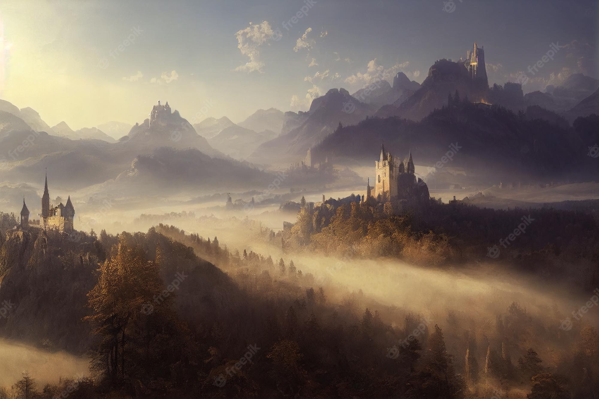 Kings Castle Painting Wallpapers