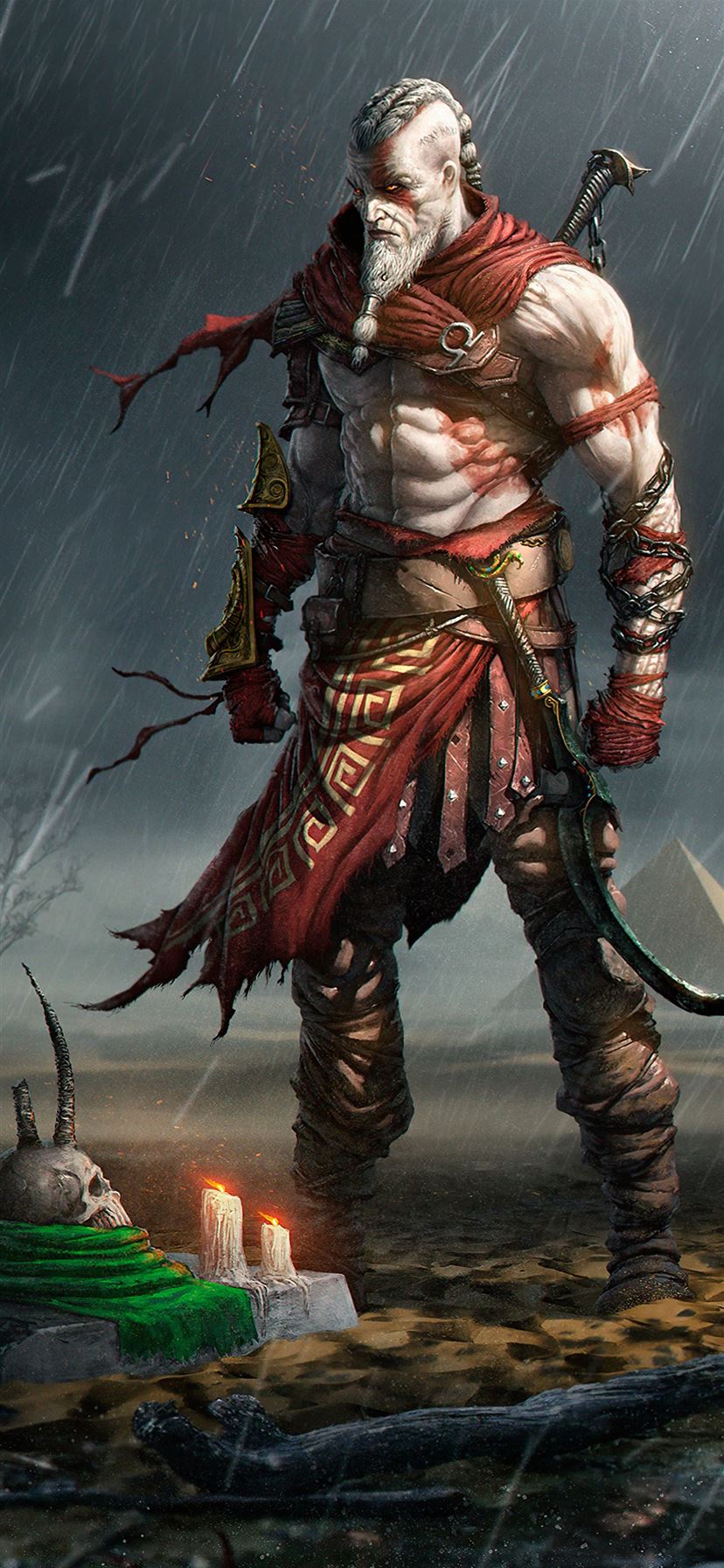 Kratos Cool God Of War Art Wallpapers