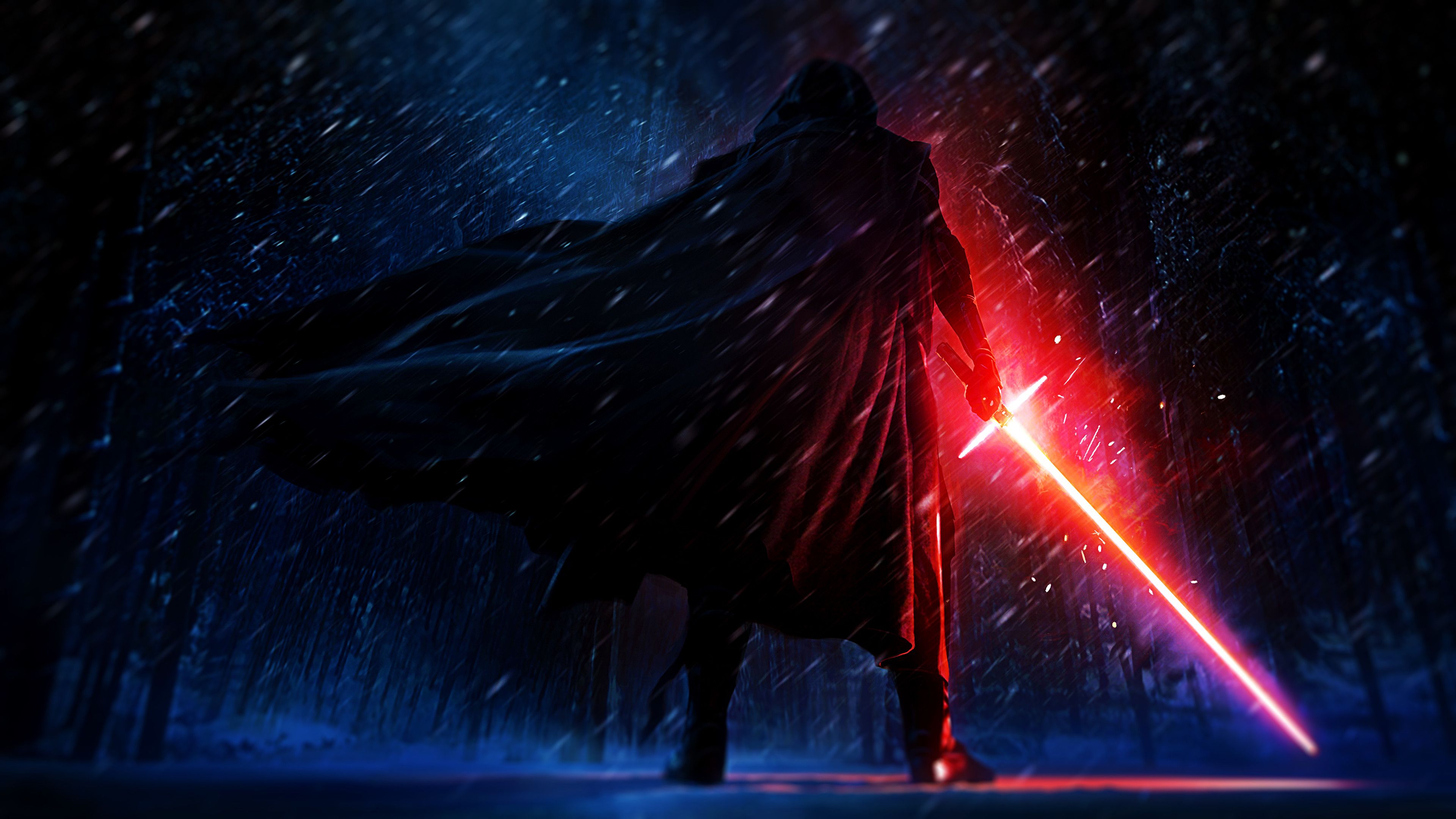 Kylo Ren Star Wars Neon Art Wallpapers