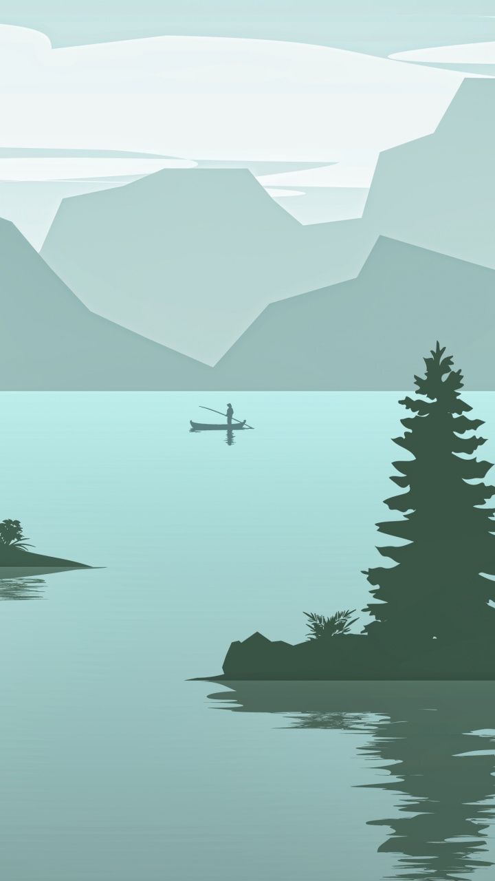 Lake Minimalist Wallpapers