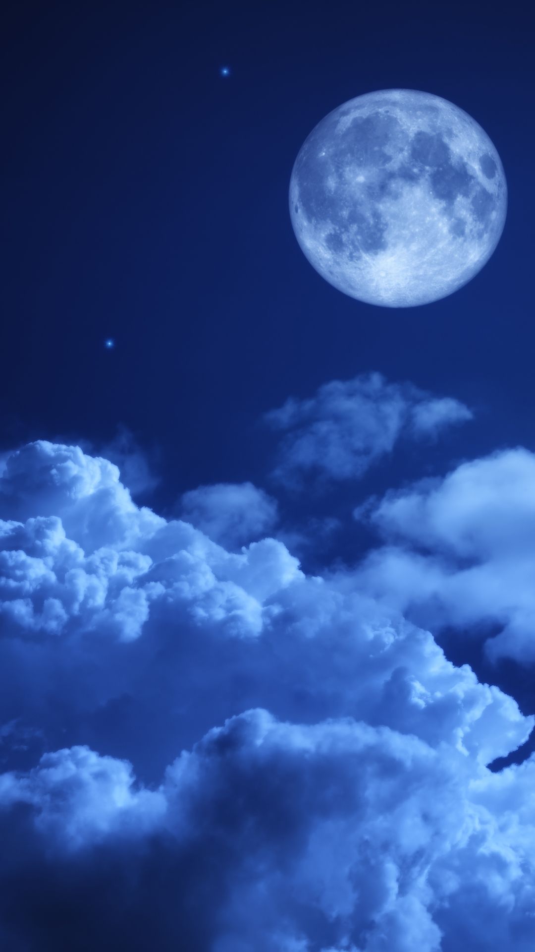 Landscape Moon Digital Evening 5K Wallpapers