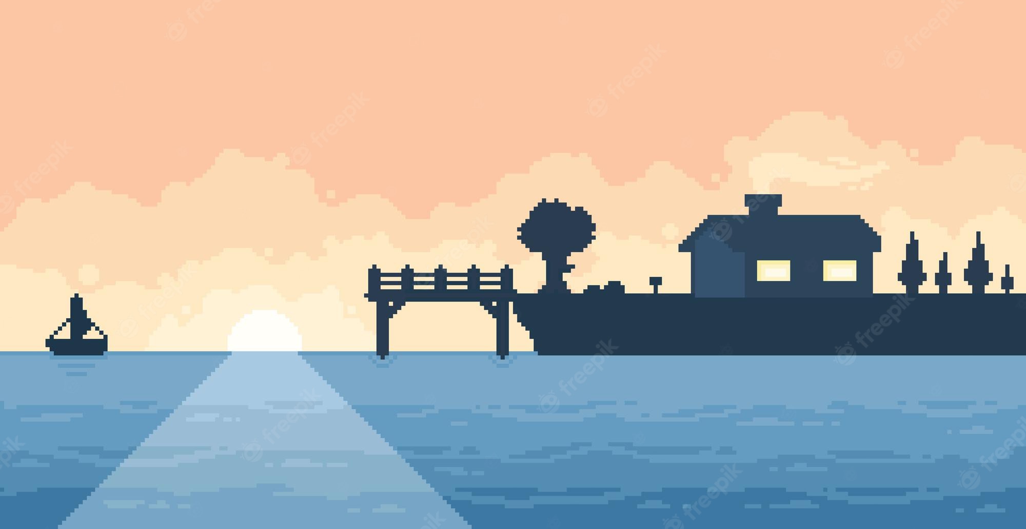 Landscape Pixel Art Wallpapers