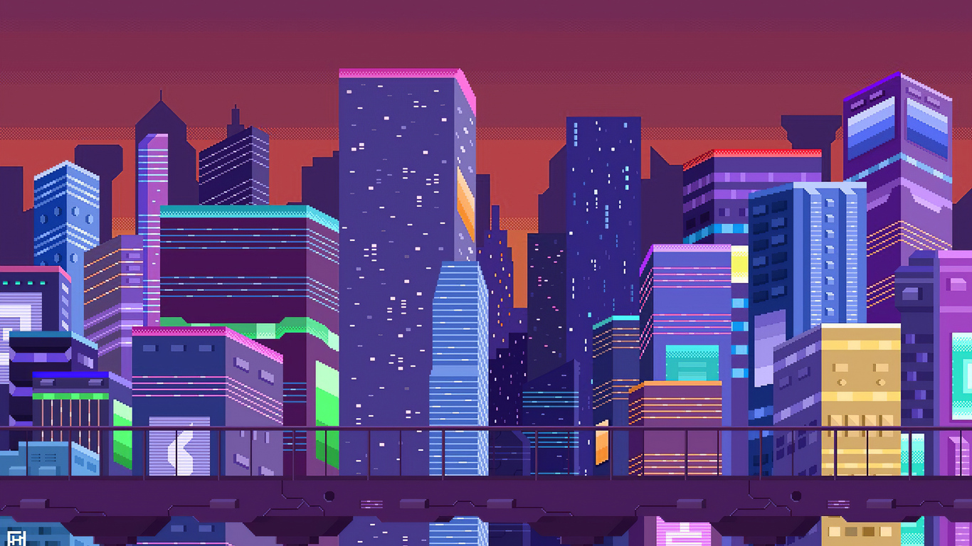 Landscape Pixel Art Wallpapers