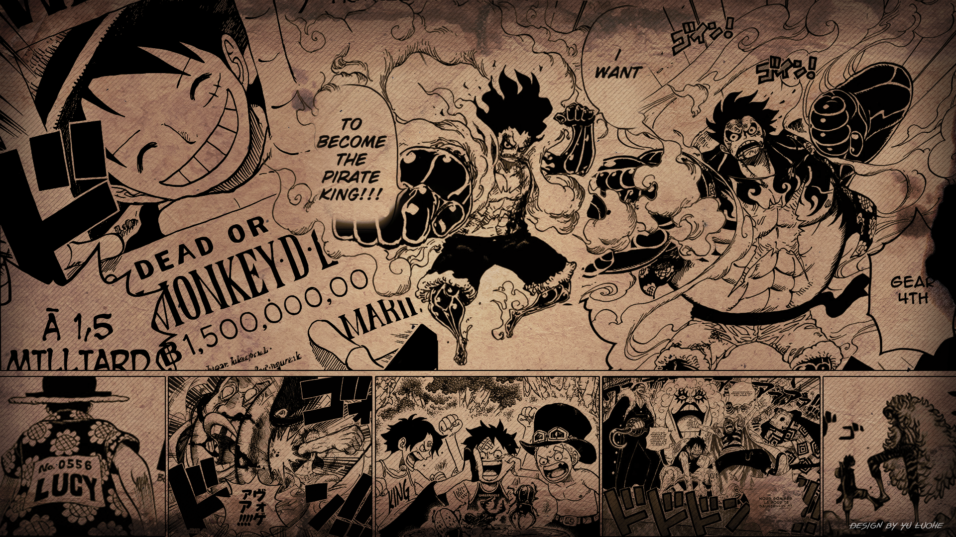 Monkey D Luffy One Piece Art Wallpapers