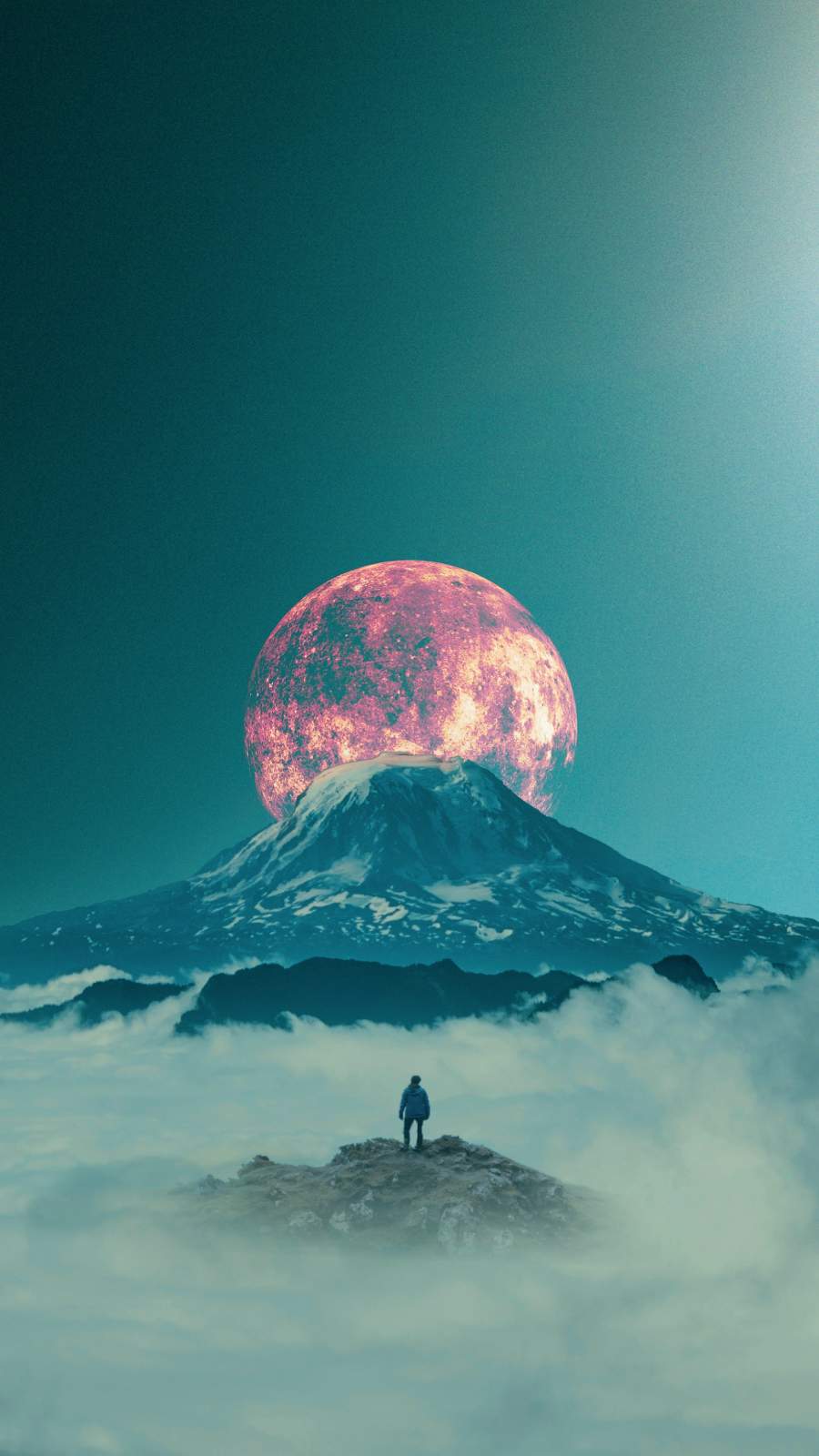 Moon And Mountains Wallpapers