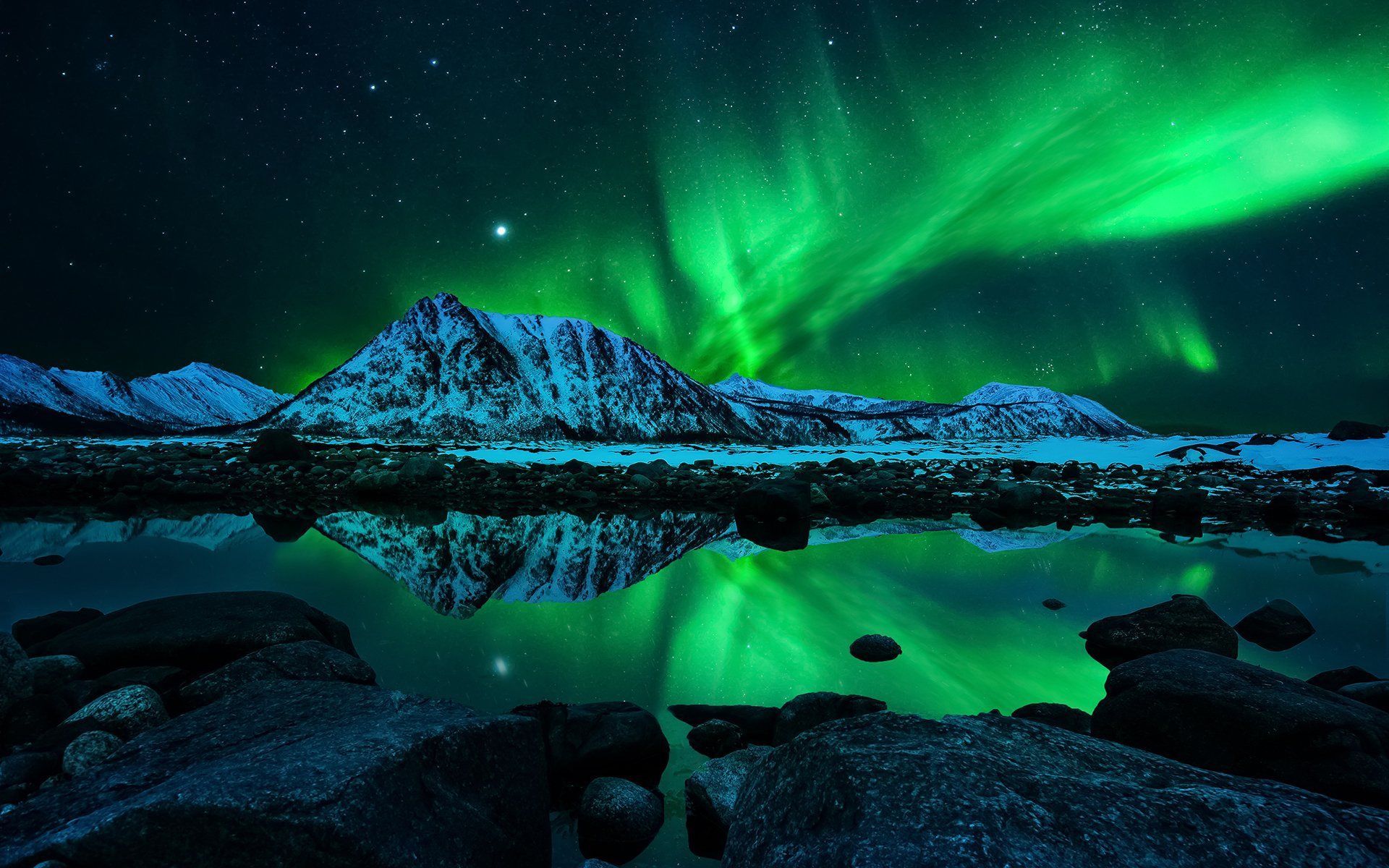 Mountain Lights Digital Art Wallpapers