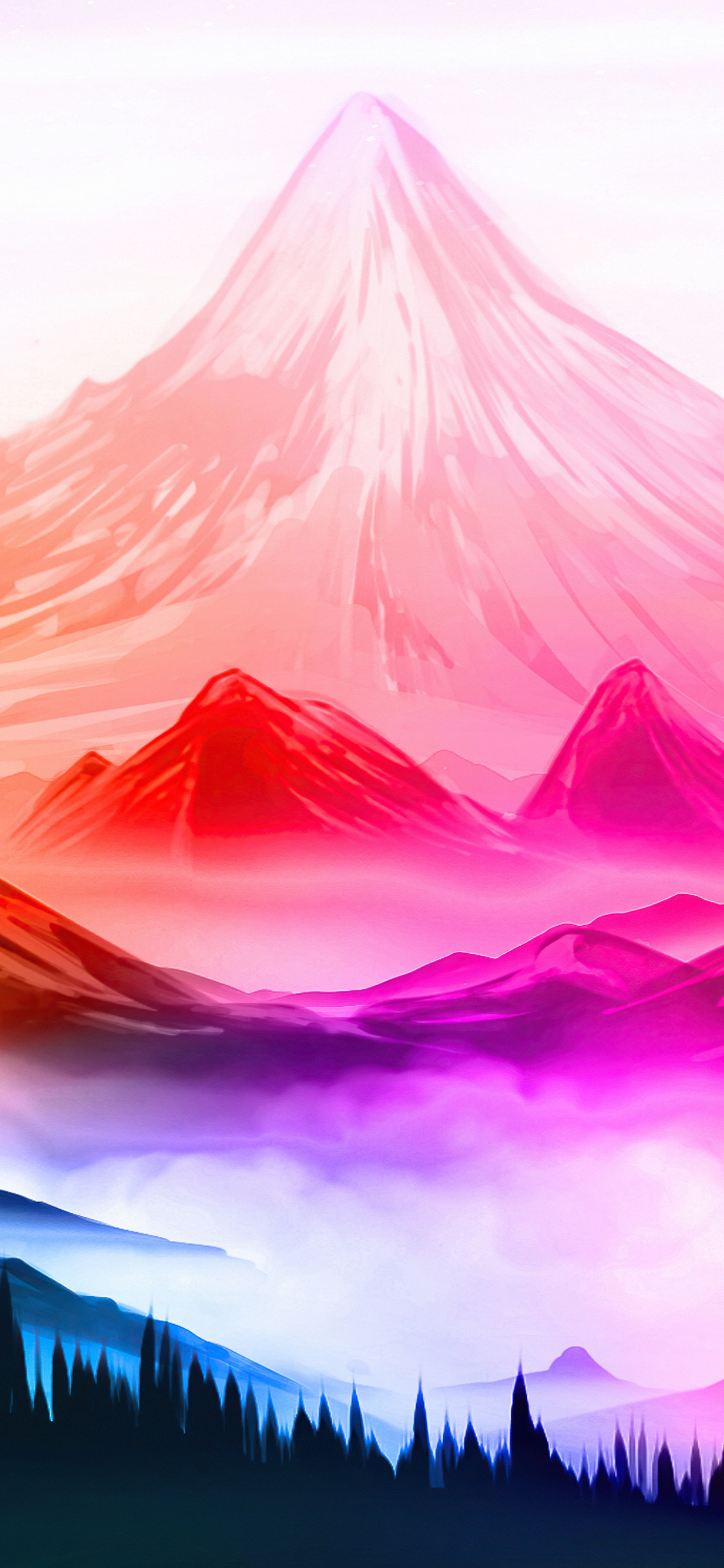 Mountain Lights Digital Art Wallpapers