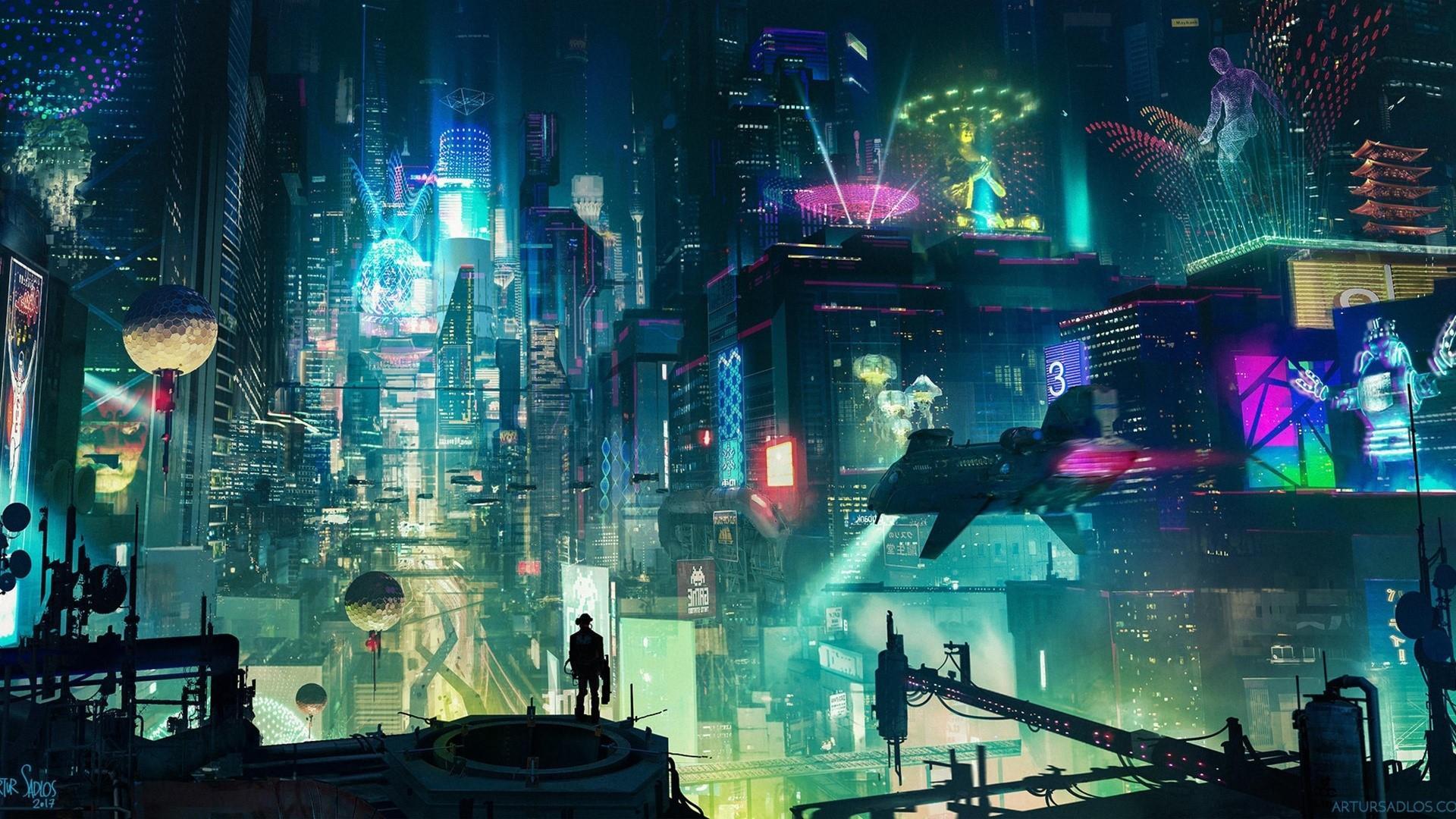 Neon City Cyberpunks Wallpapers