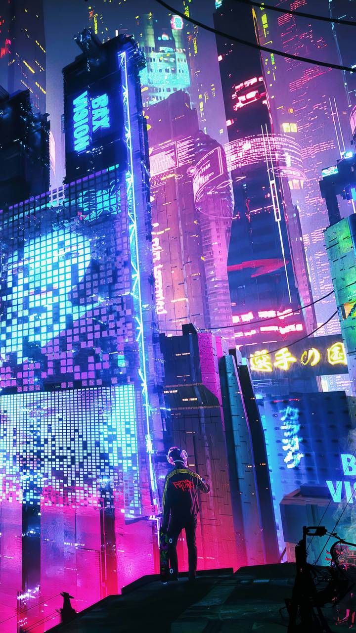 Neon City Cyberpunks Wallpapers