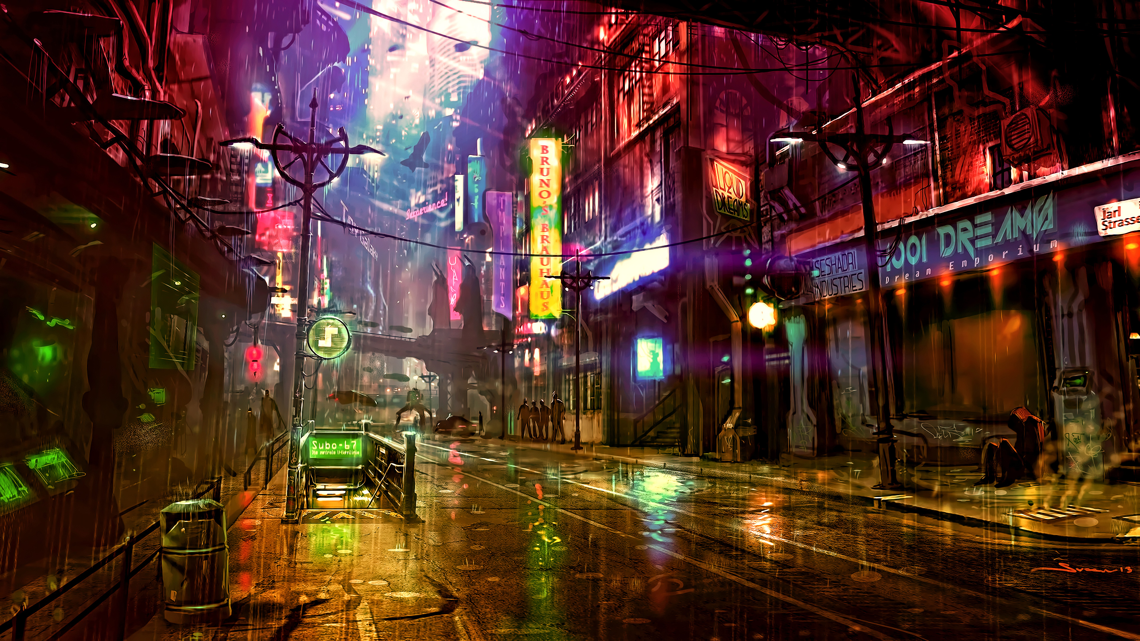 Neon City Cyberpunks Wallpapers