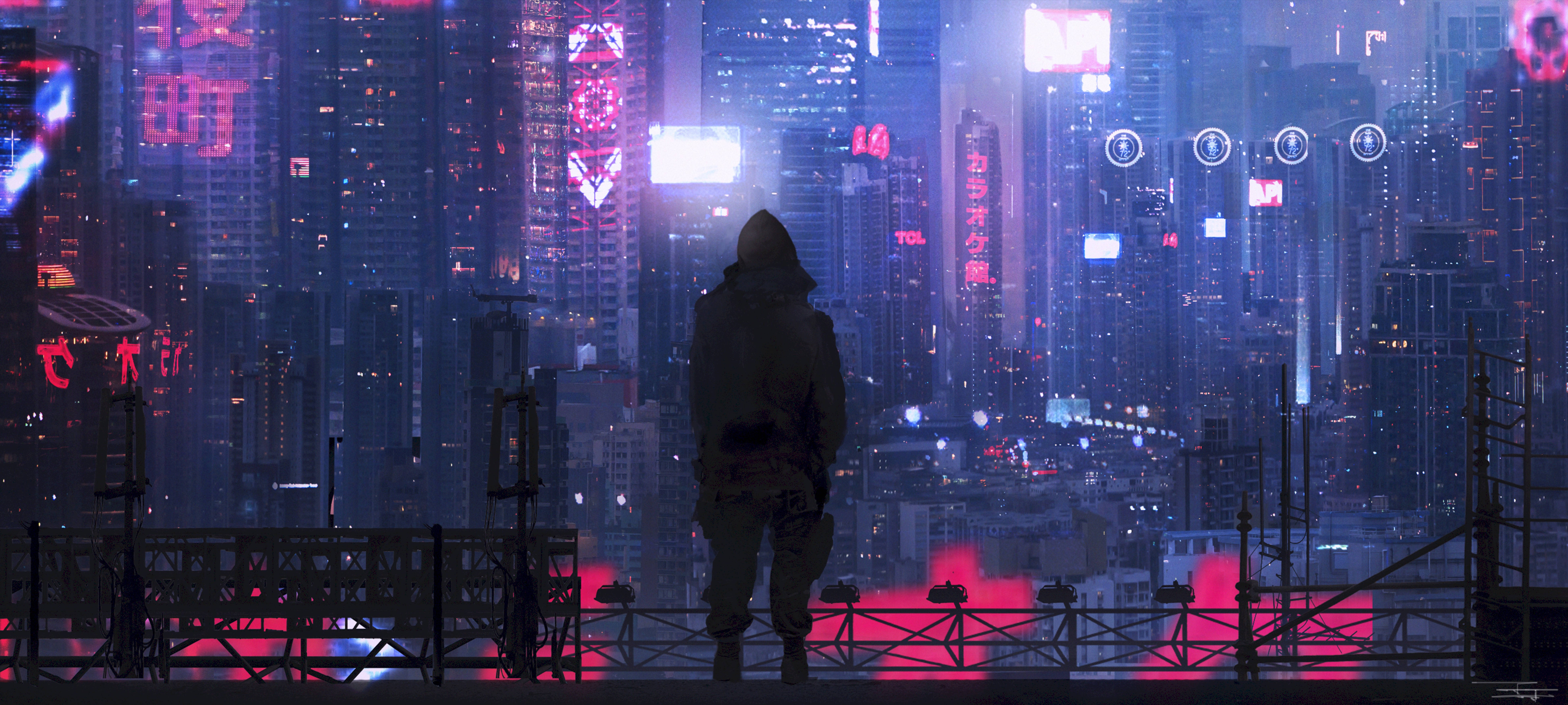 Neon City Cyberpunks Wallpapers