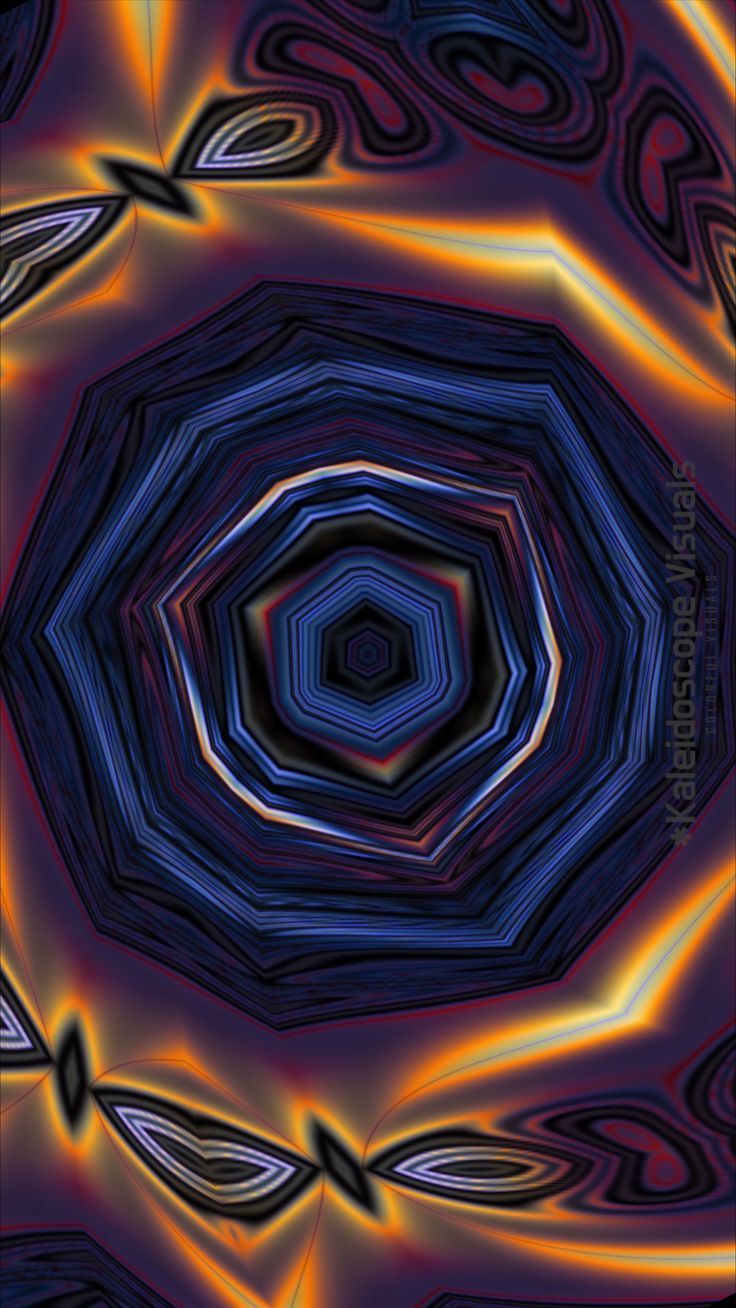 Orange And Blue Kaleidoscope Wallpapers