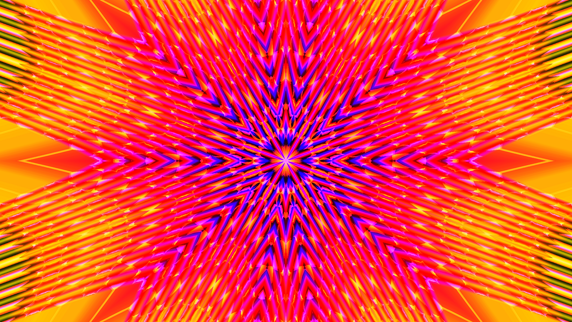 Orange And Blue Kaleidoscope Wallpapers